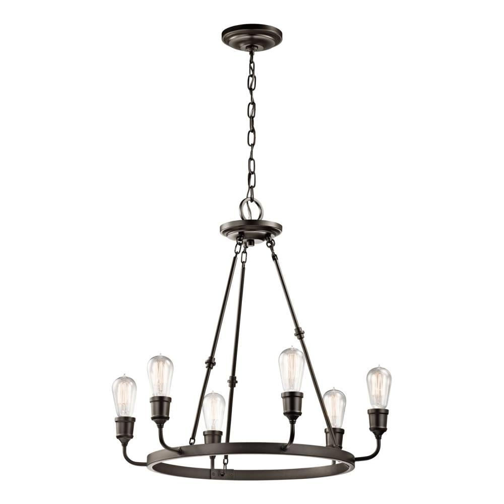 Kichler 42708OZ Lucien 6-Light Olde Bronze Transitional Chandelier