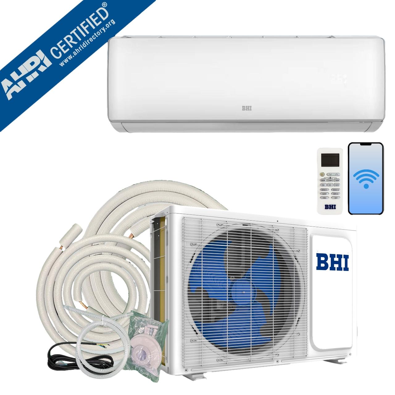 BHI Single Zone 12000-BTU 20 SEER Ductless Mini Split Air Conditioner Heat Pump Included with 16-2/5-ft Line Set 115-Volt BHI-12K115V-US-C Sansujyuku sansujyuku.com