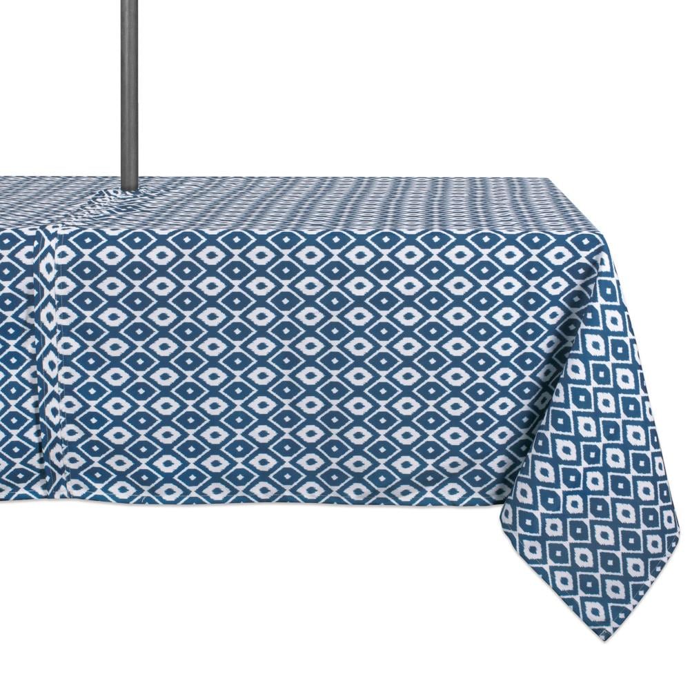 DII CAMZ37325 Blue Tablecloth