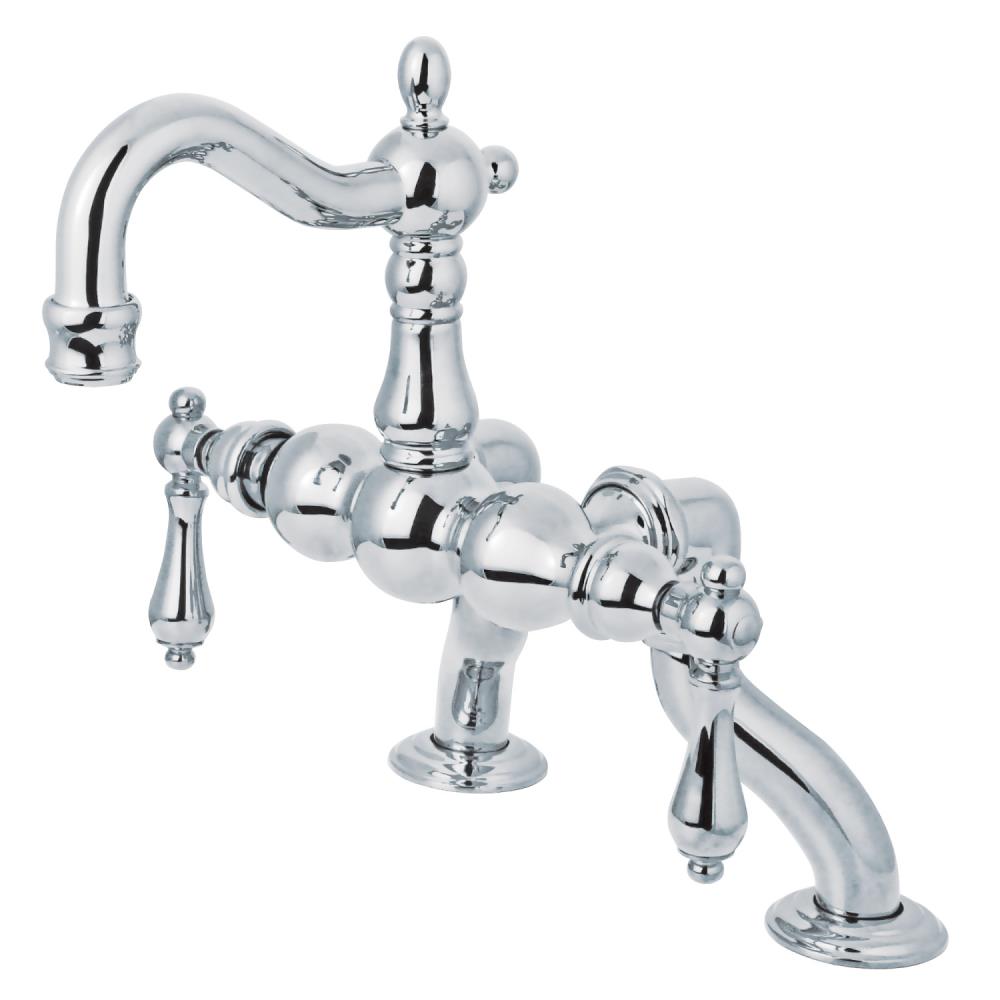 Kingston Brass Vintage Polished Chrome 2-handle Deck-mount Roman High ...