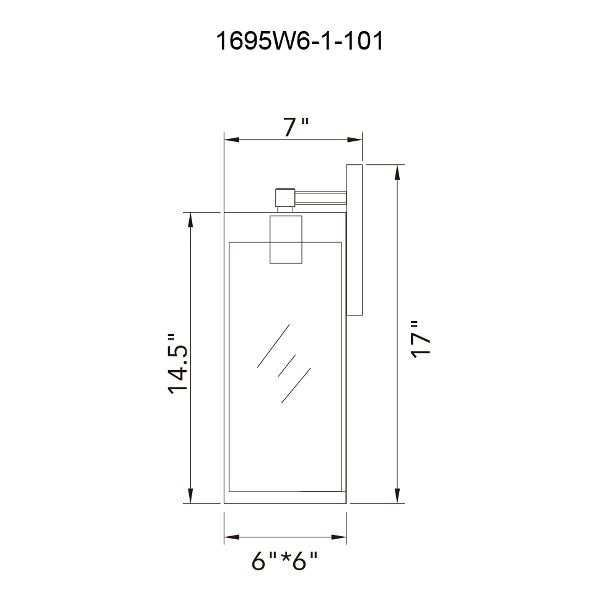 CWI Lighting 1695W6-1-101 Outdoor-Wall-Lighting - View #8