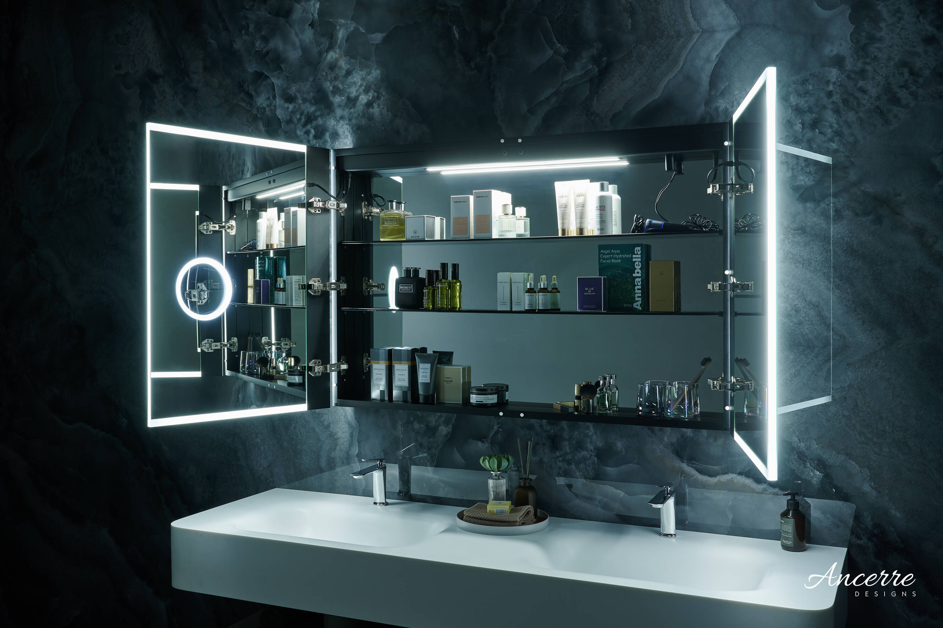 Ancerre Designs LEDM-PAGANI-36 Bathroom-Medicine-Cabinets - View #6