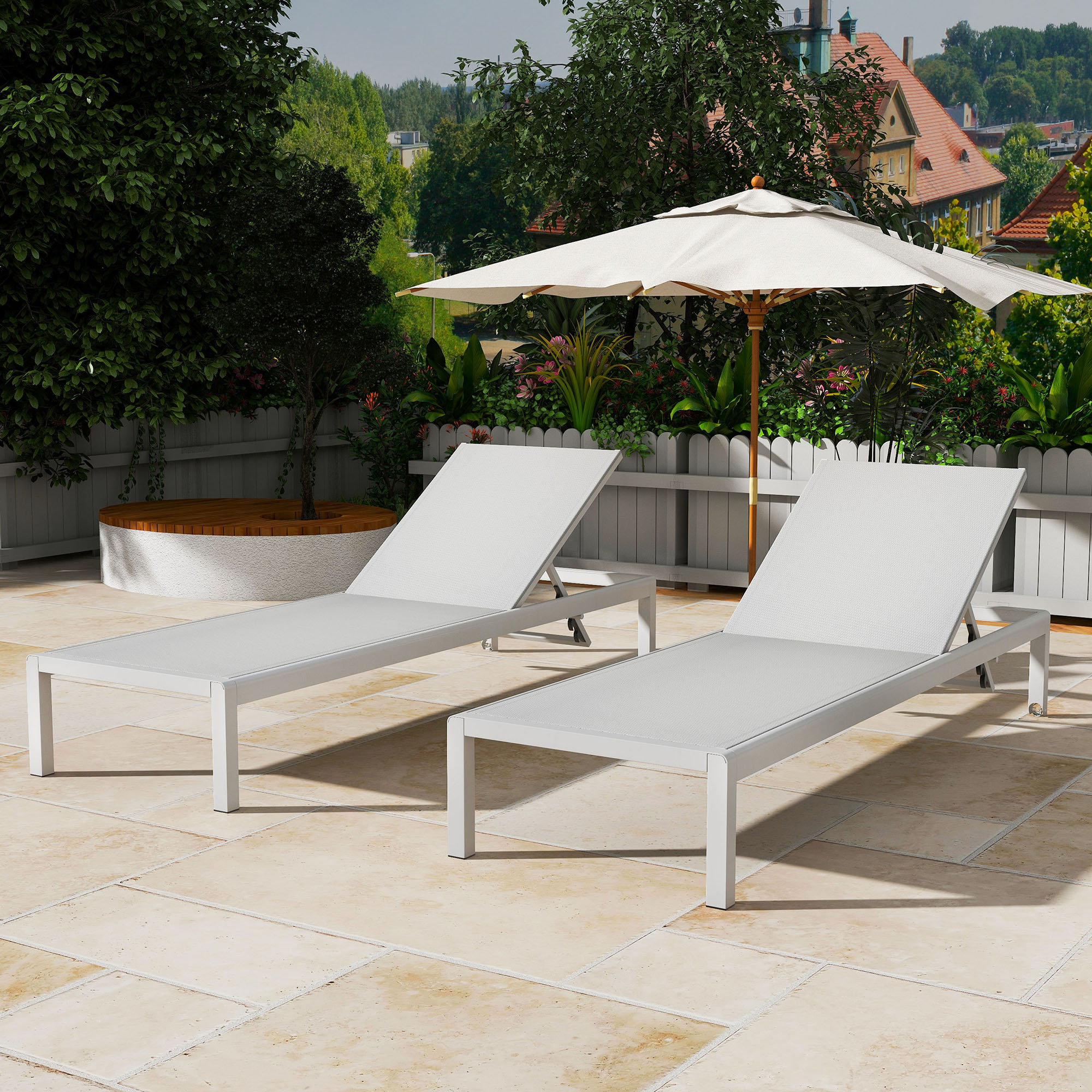 SINOFURN SYF770057GW Patio-Chairs - View #2