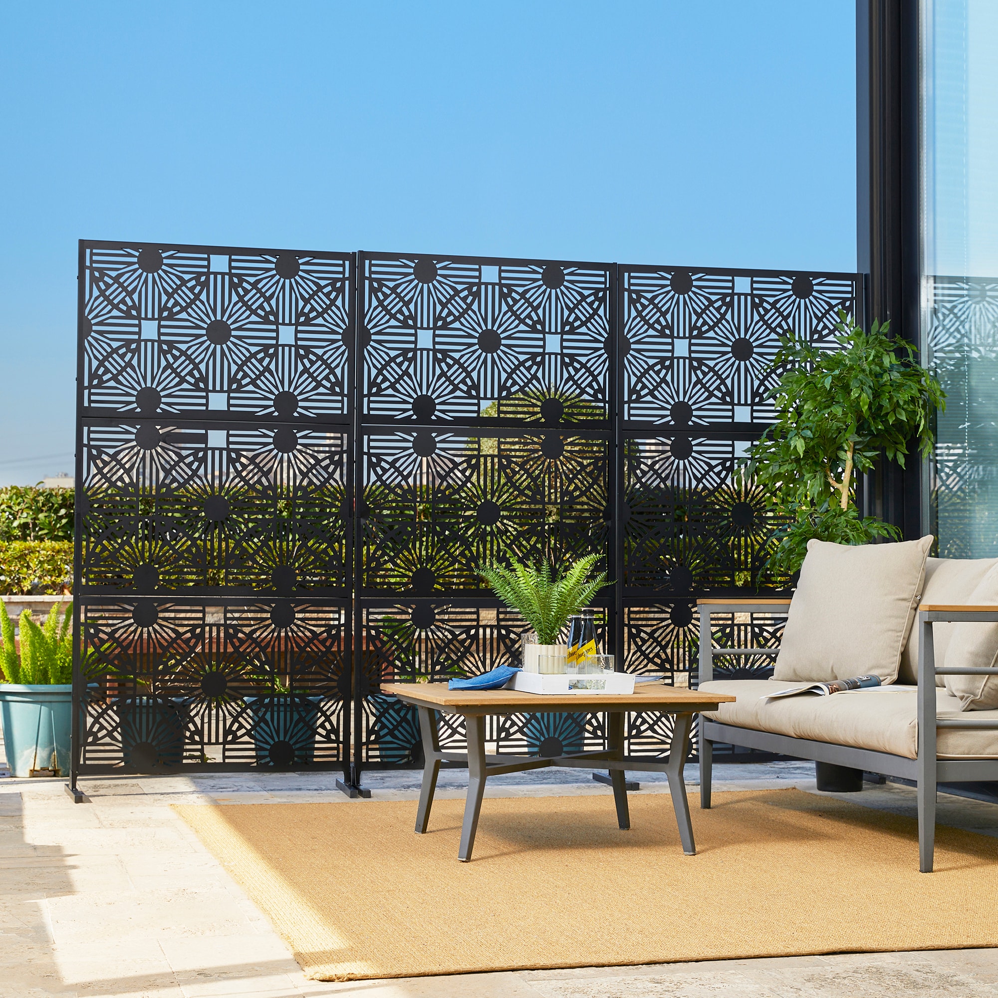 Glitzhome 2039200002 Outdoor-Privacy-Screen - View #2
