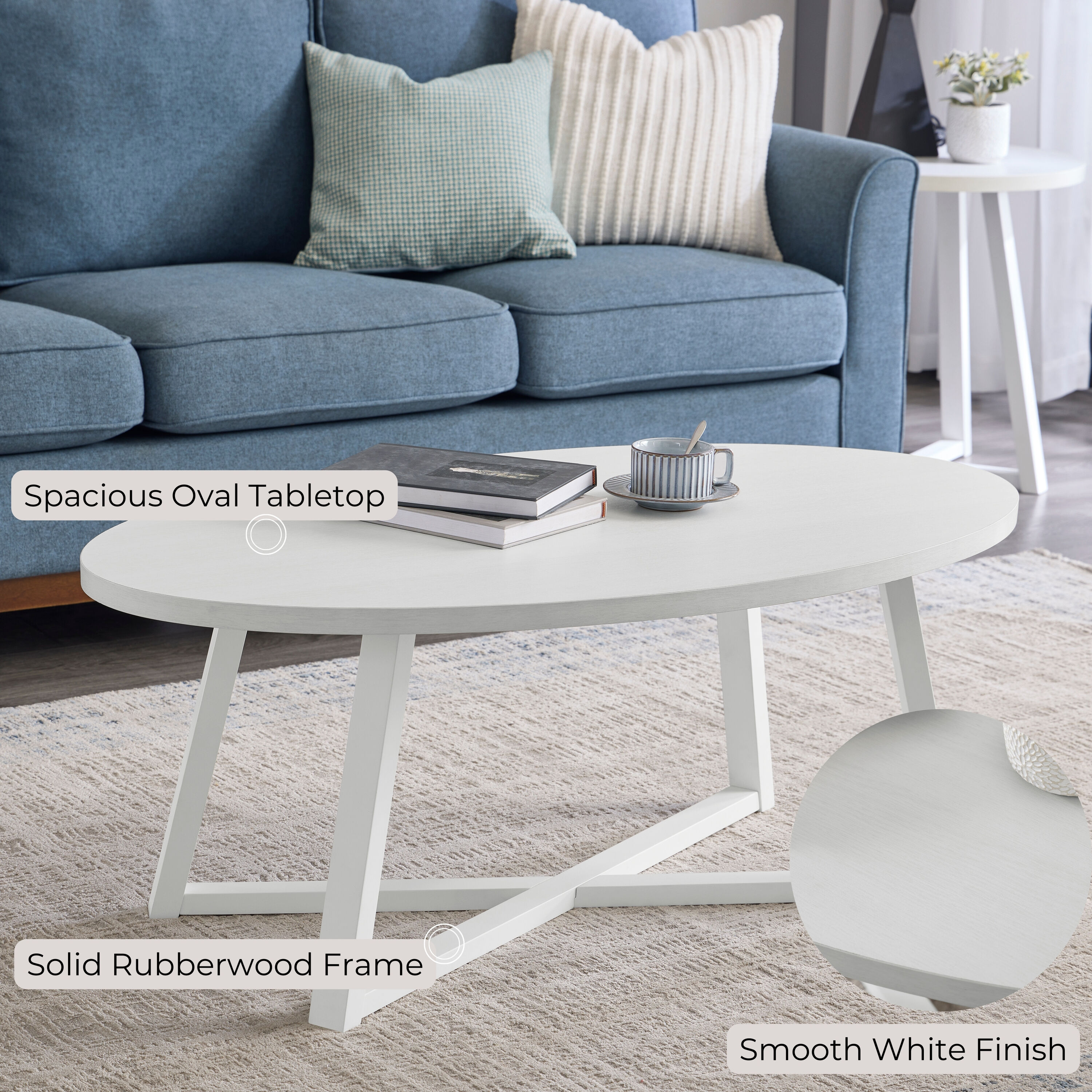 Roundhill Furniture OC0165WH Coffee-Tables - View #7