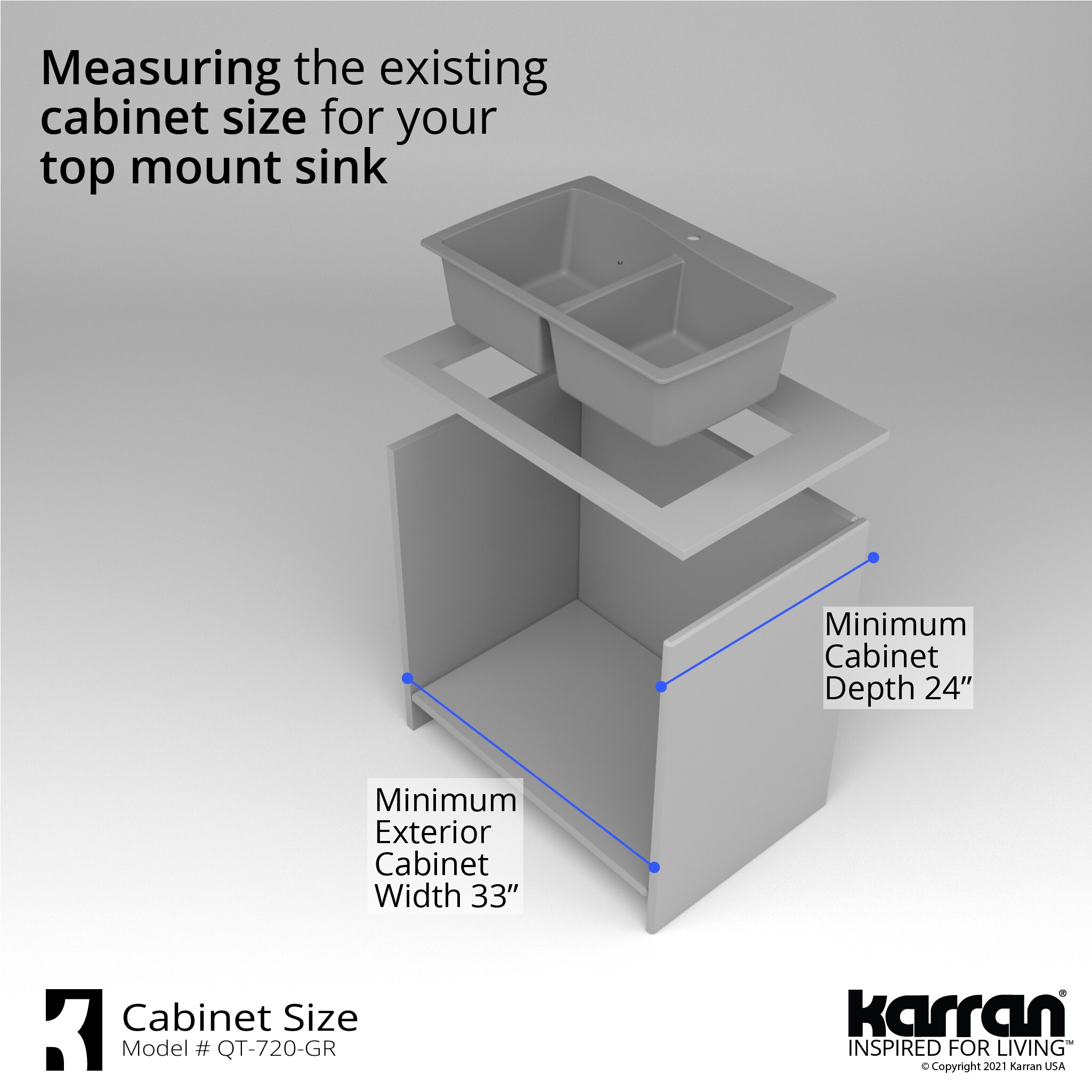 Karran QT-720-GR-PK1 Kitchen-Sinks - View #11