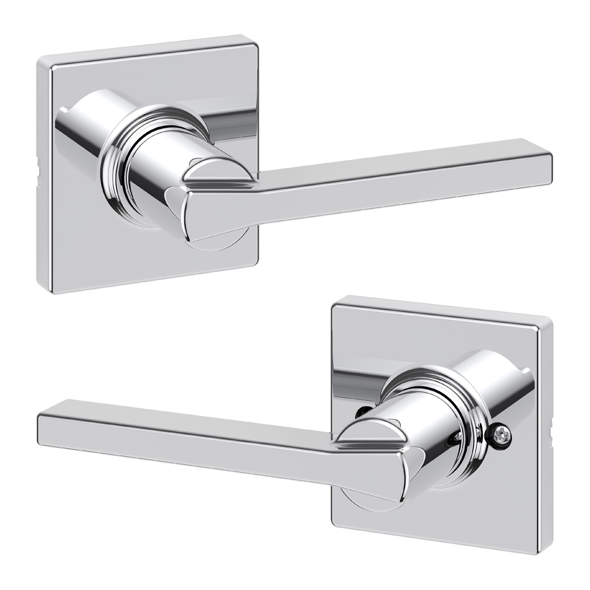 Kwikset 200CSL SQT 26 RCS Casey Polished Chrome Interior Hall/Closet Passage Door Handle