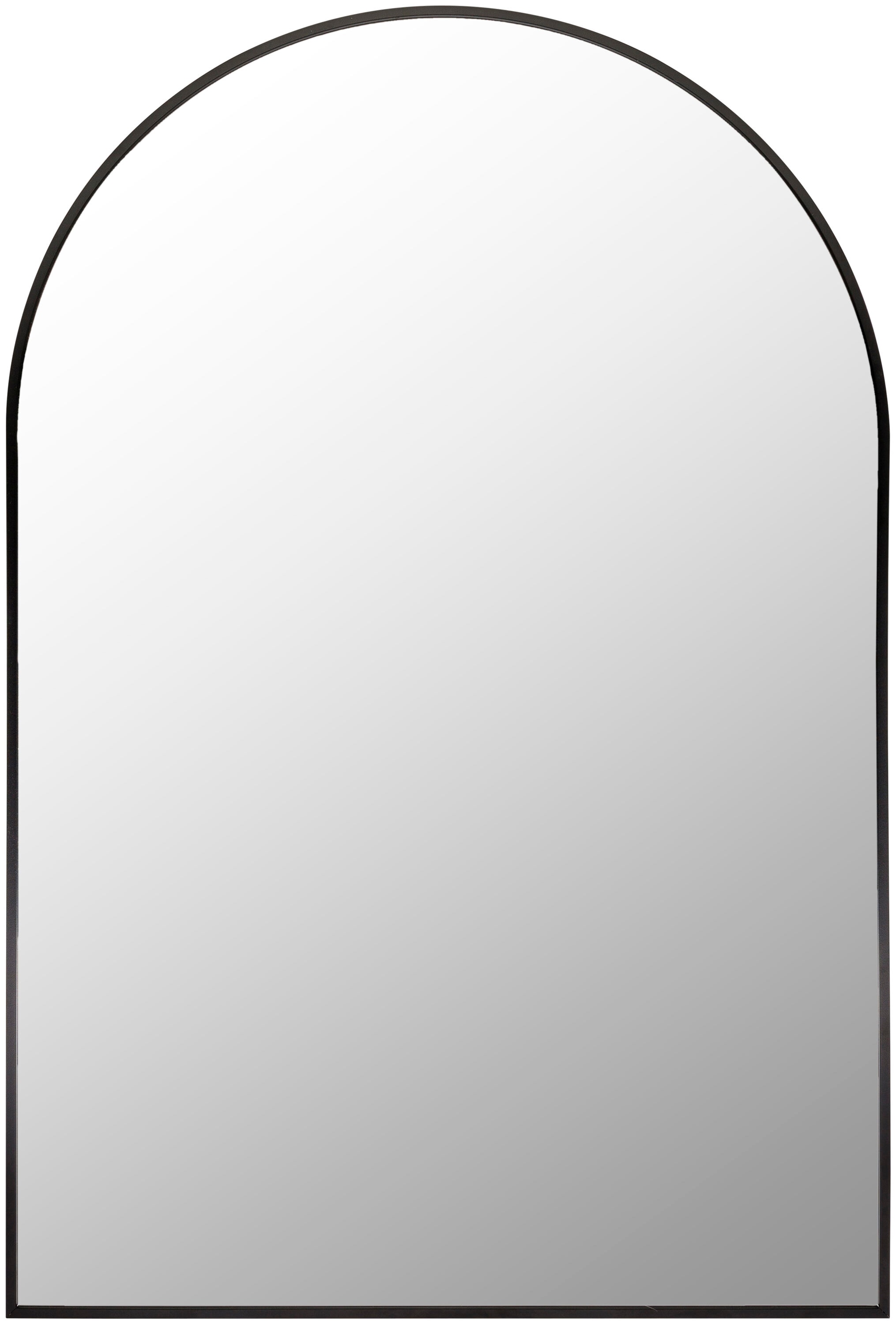 Livabliss RAY001-2435 Aranya 24-in W x 35.0-in H Arch Black Framed Wall Mirror