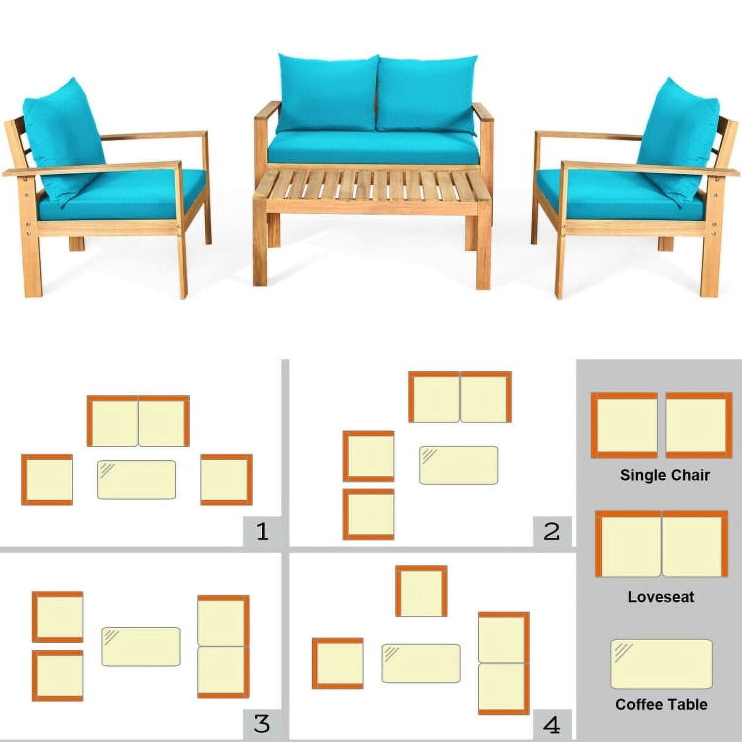 Choco Moon 5357740124318 Patio-Conversation-Sets - View #5