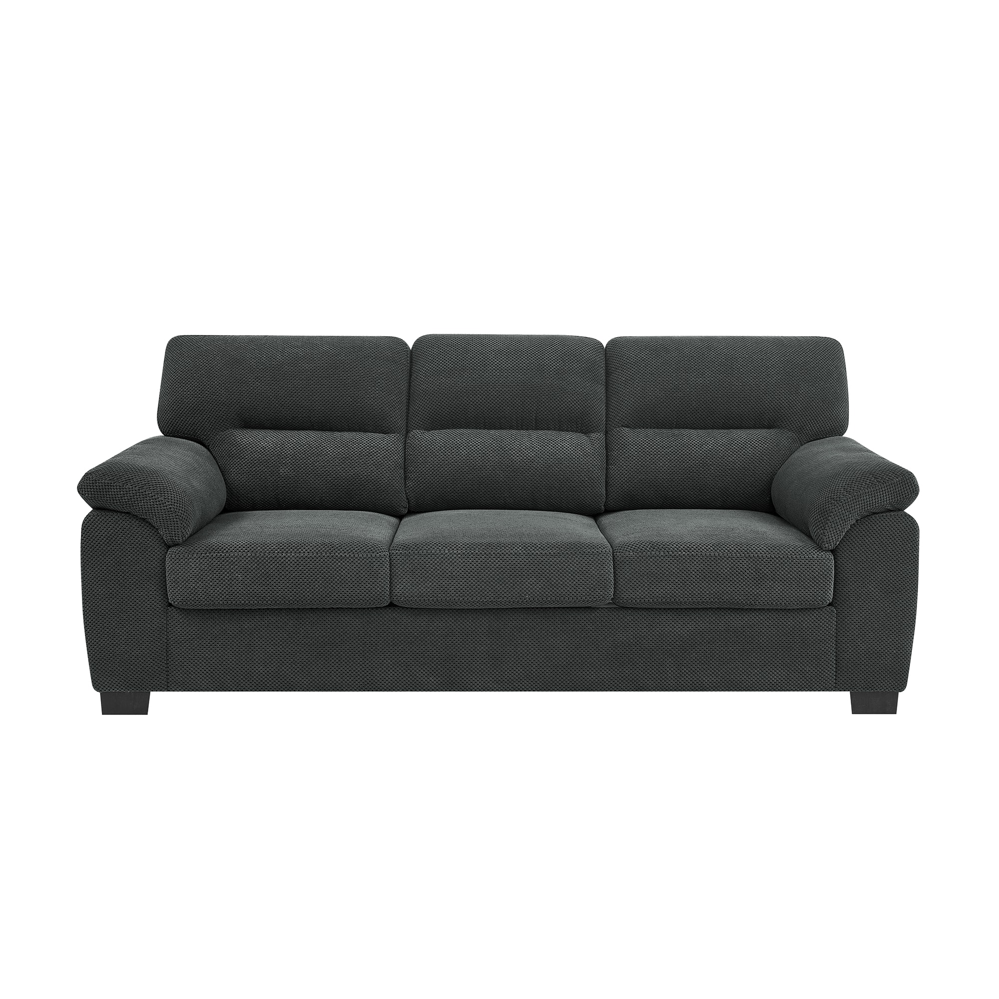 Bybafun 81-in W Modern Dark Gray 3-seater Sofa