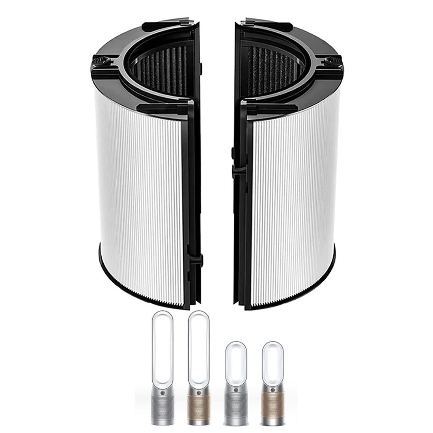 AKSCYZM  360 Degree Combi Glass Two in One high-efficiency Carbon compatible filter pack for TP07 HP07 TP06 HP06 TP10 HP10 TP09 HP09 TP04 HP04