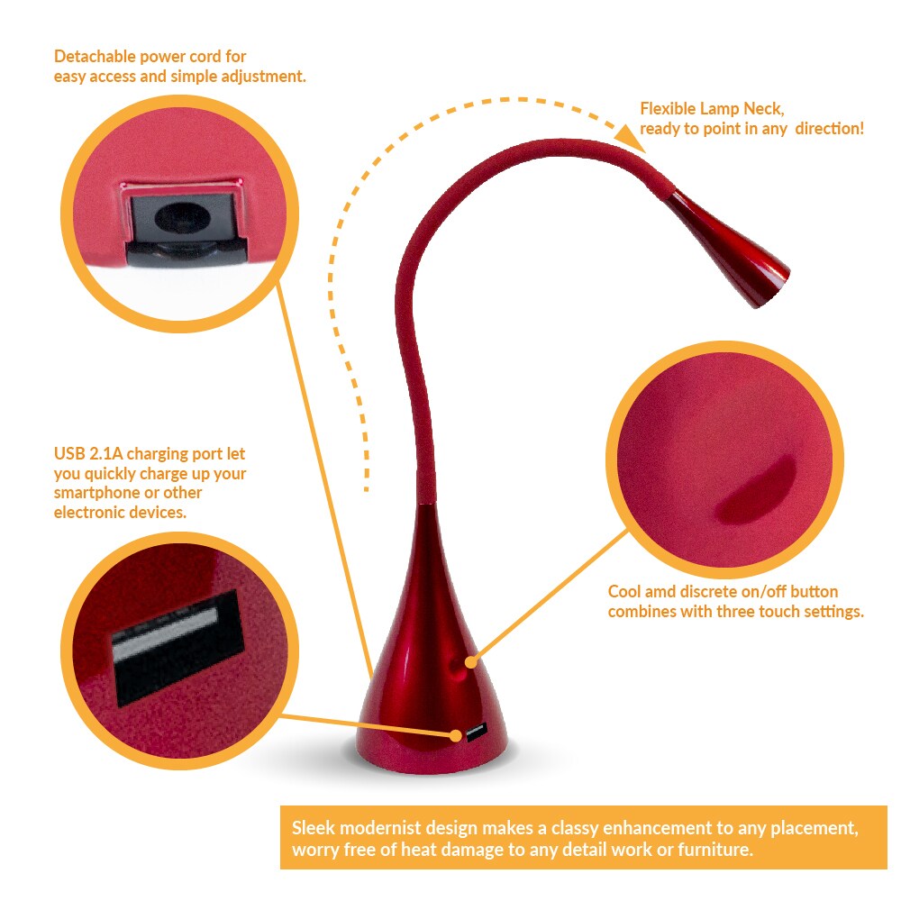 Newhouse Lighting NHGS-LED-RD Desk-Table-Lamps - View #2
