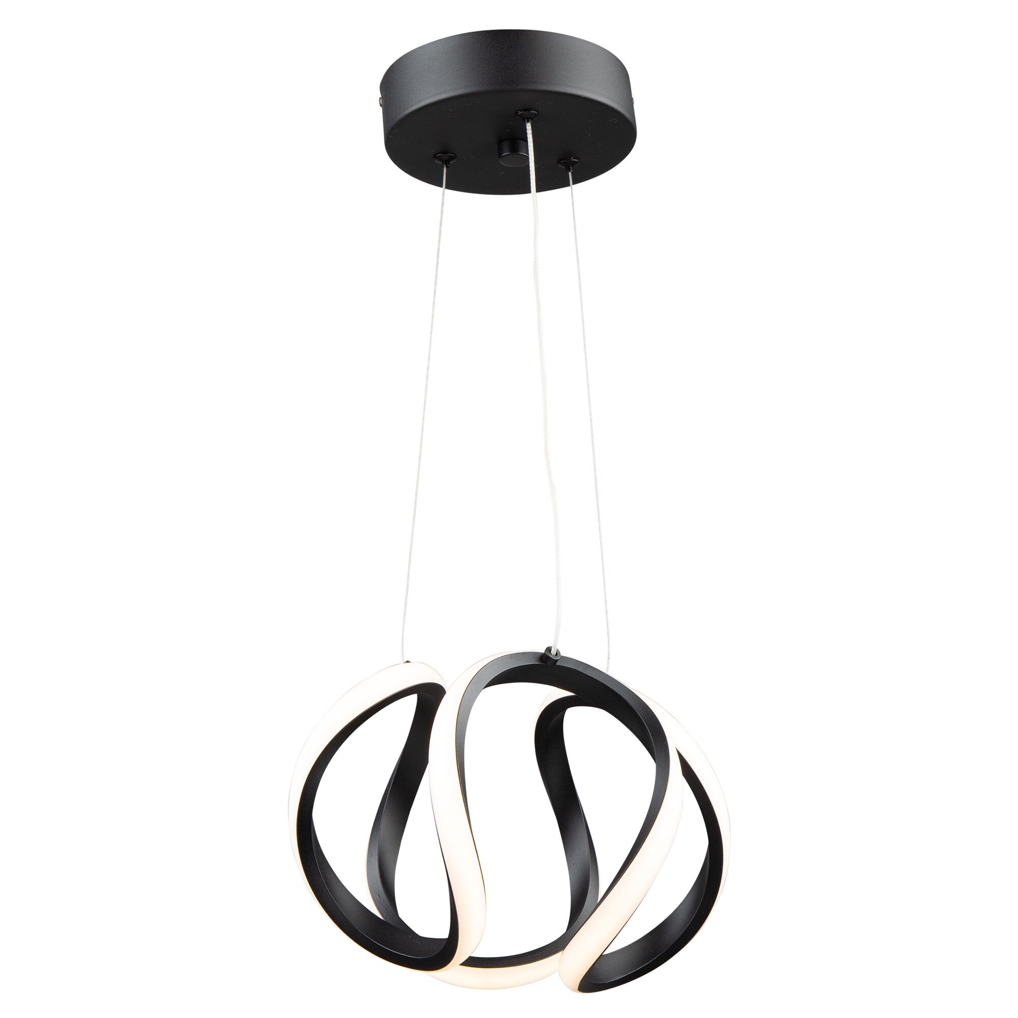 ARTCRAFT AC7637BK Mira 1 -Light Black Modern/contemporary Geometric Large Pendant light