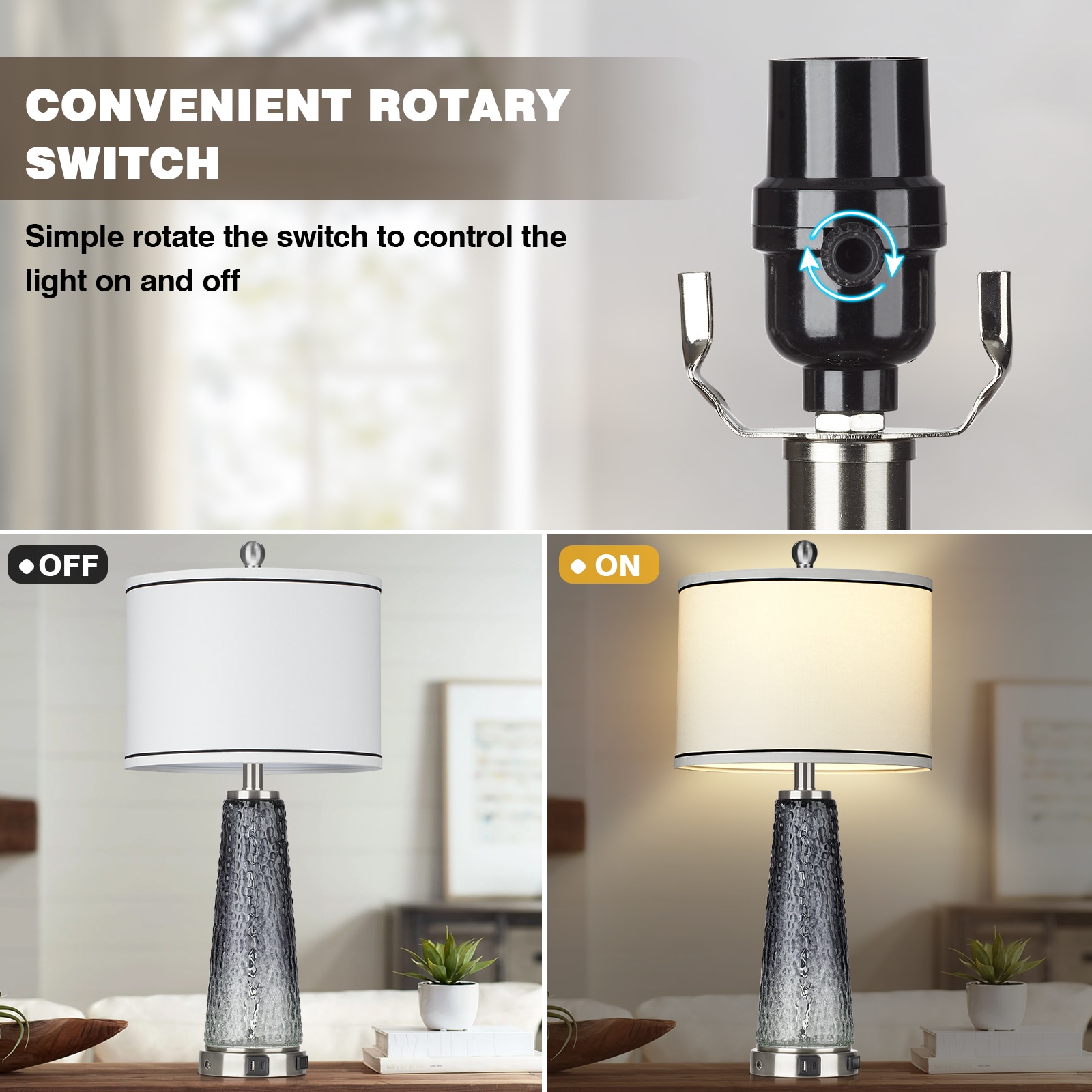 UrFurnishings TD-285 Table-Lamps - View #4