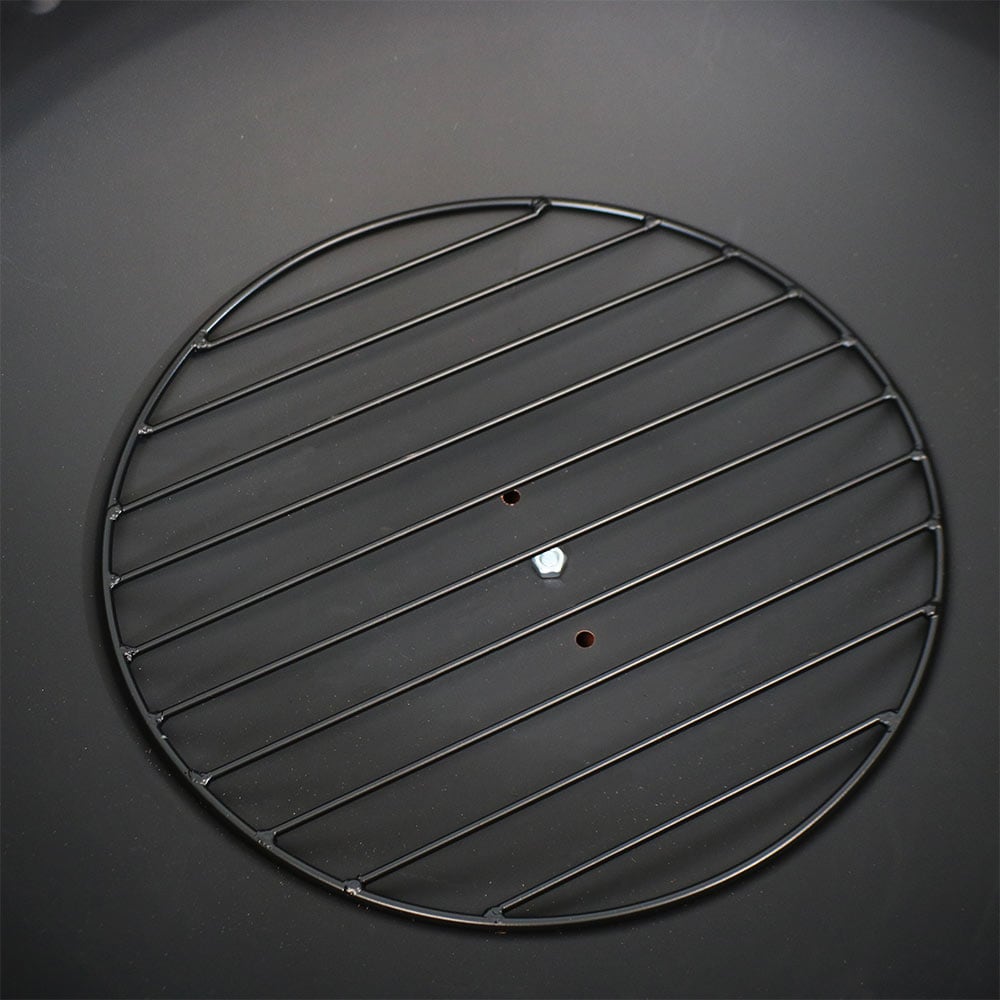 Copper Finish 30-Inch Round Wood-Burning Fire Pit with Handles