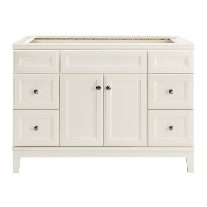 Diamond Now Calhoun 48 In White Bathroom Vanity Cabinet The Vanities Without Tops Department At Com - 25 Inch Bathroom Vanity Without Top