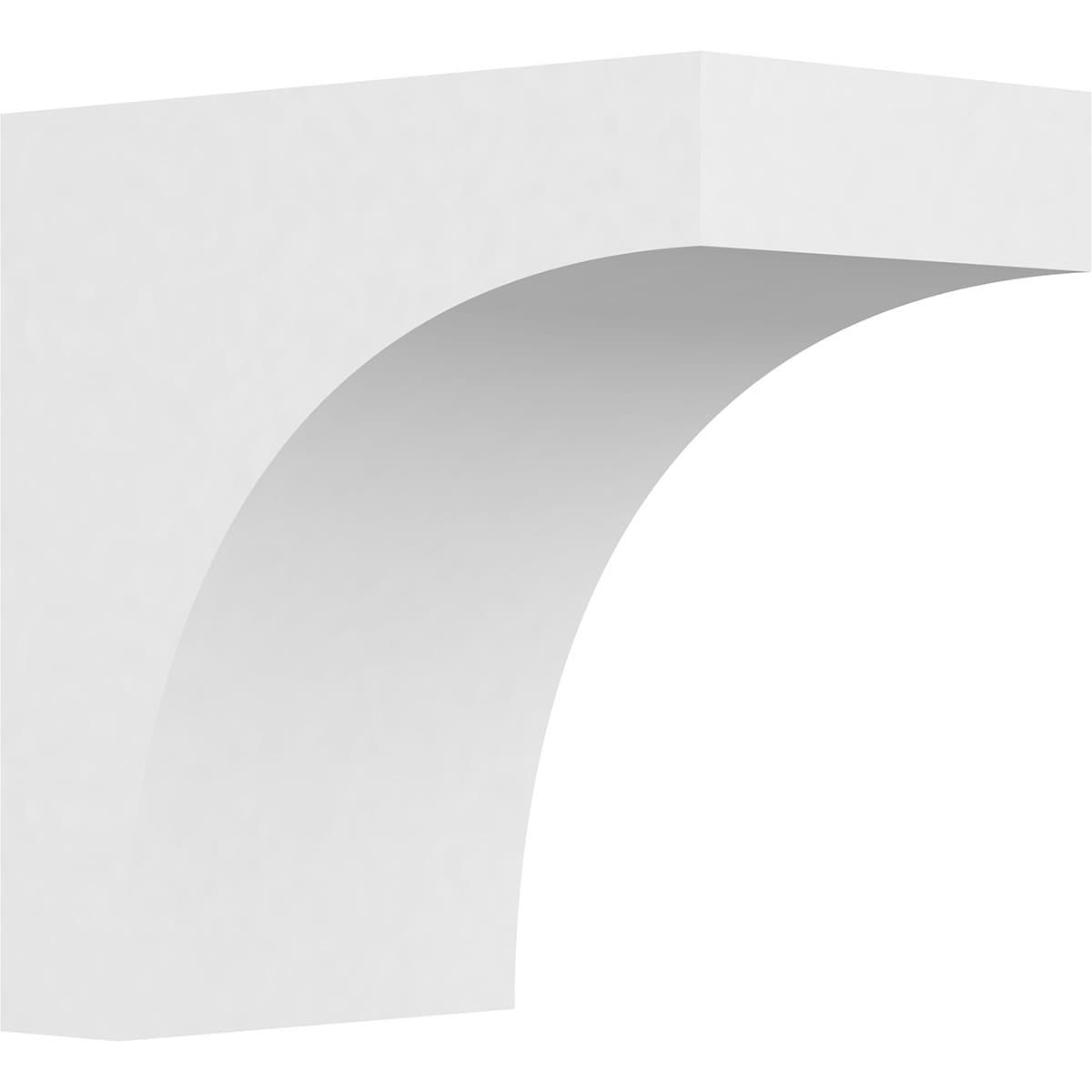 Ekena Millwork CORP07X12X12STO 7-in x 12-in x 12-in Standard stockport Unfinished White PVC Paintable Corbel
