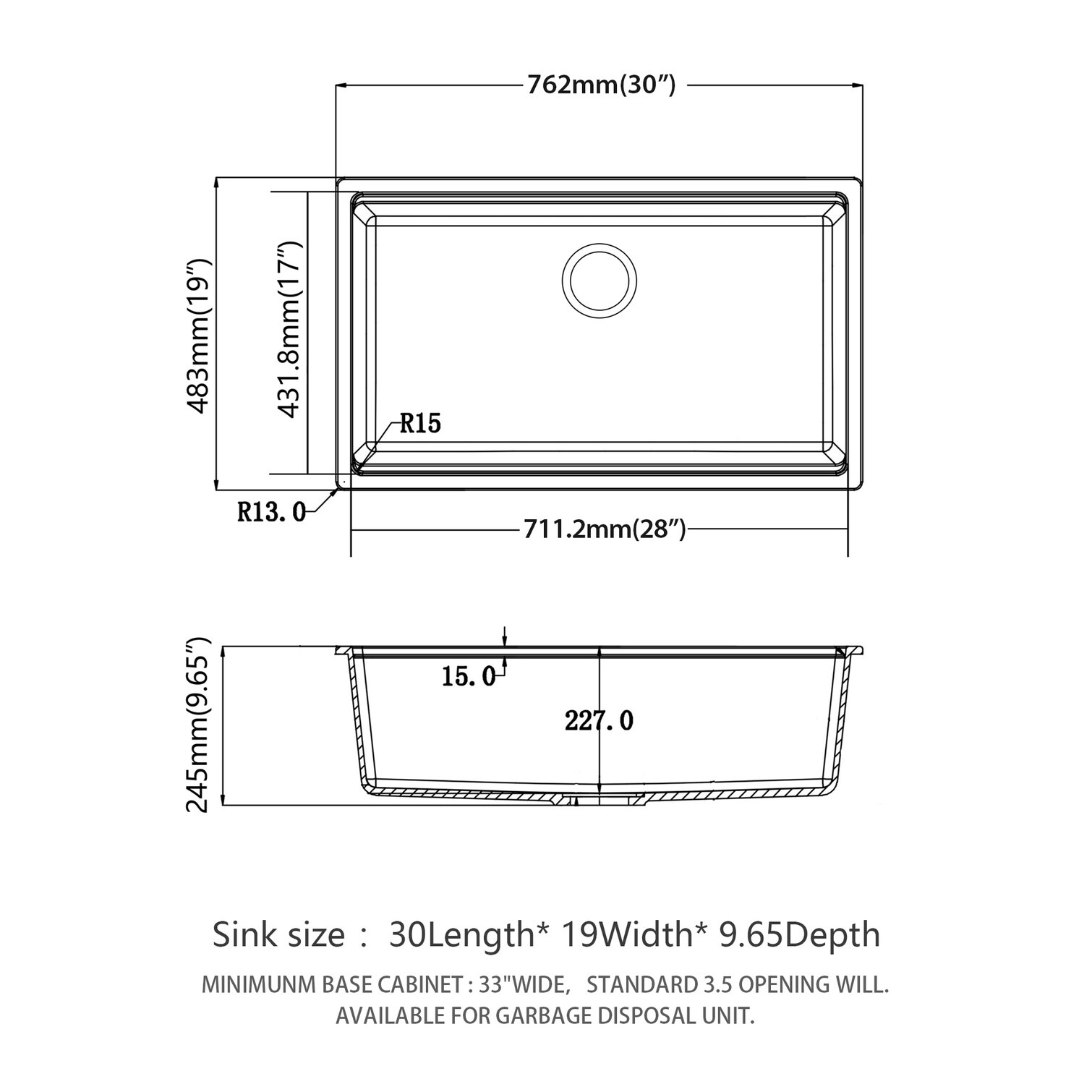 SunJet URT59DG51E7B Kitchen-Sinks - View #9