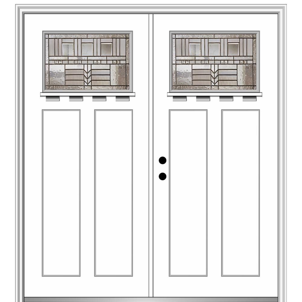 MMI DOOR TRUfit Patio 72-in x 80-in Dual-pane Grilles Between The