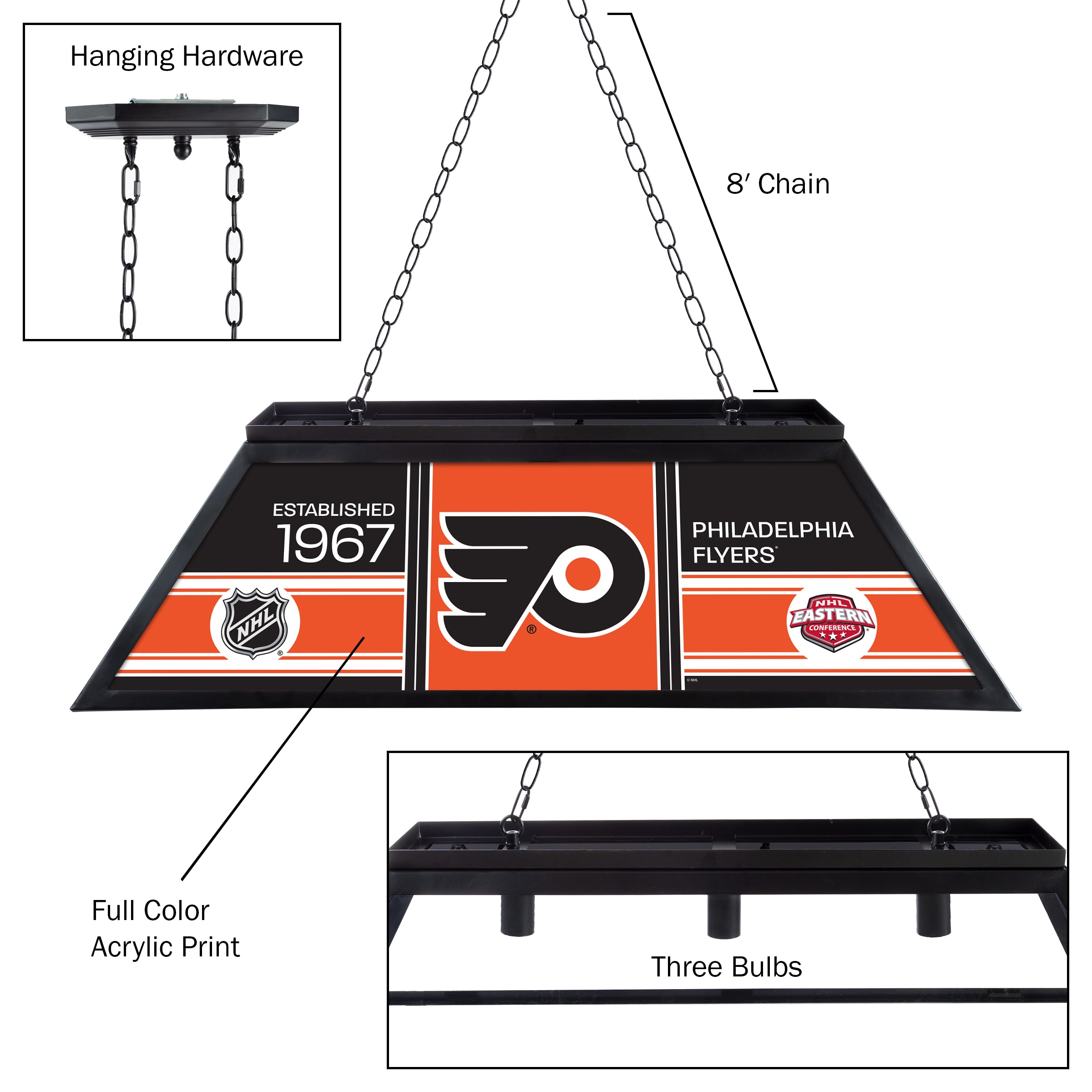Trademark Gameroom NHL4400-PF-PCH Pool-Table-Lighting - View #4
