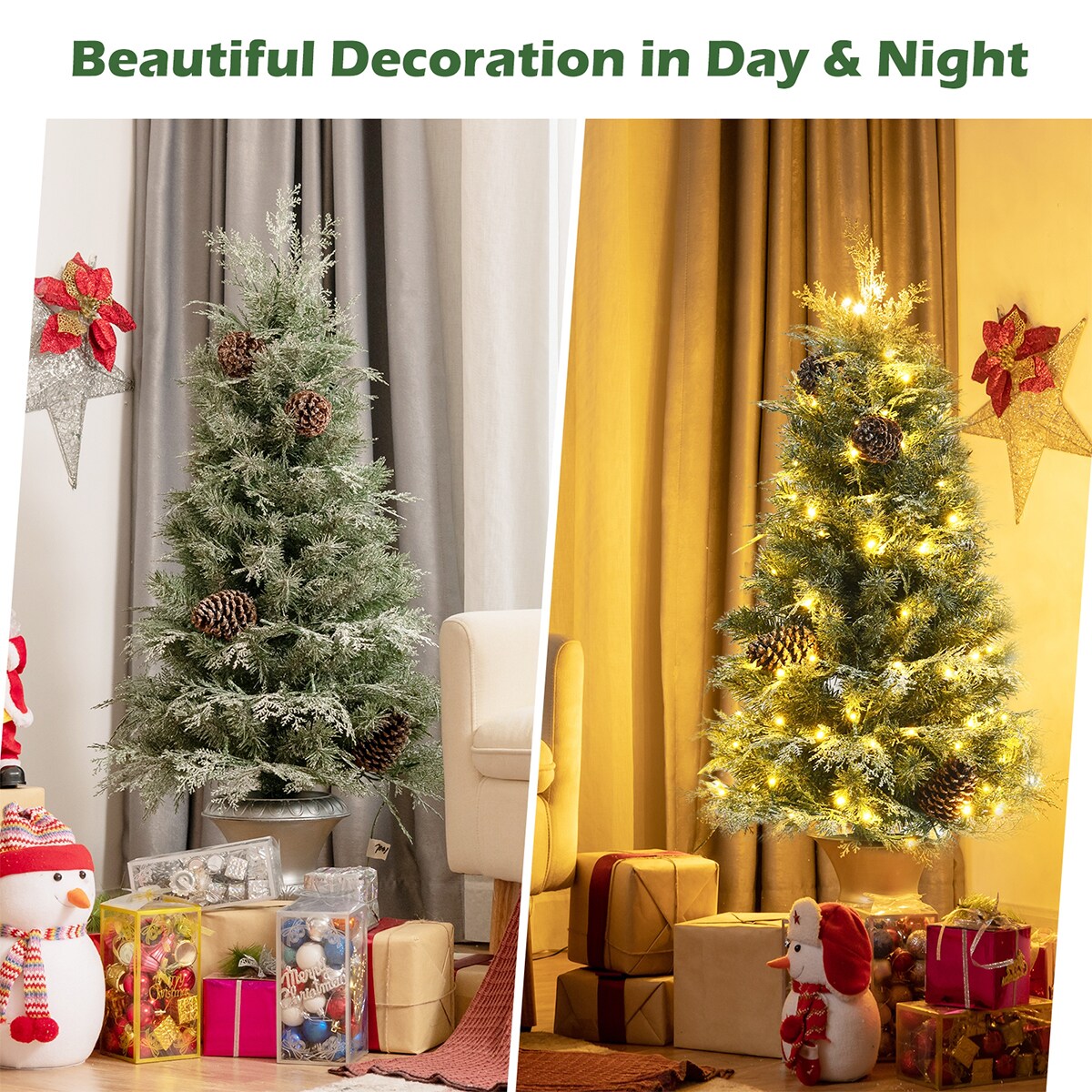 WELLFOR CM-HJY-23496US Artificial-Christmas-Trees - View #4
