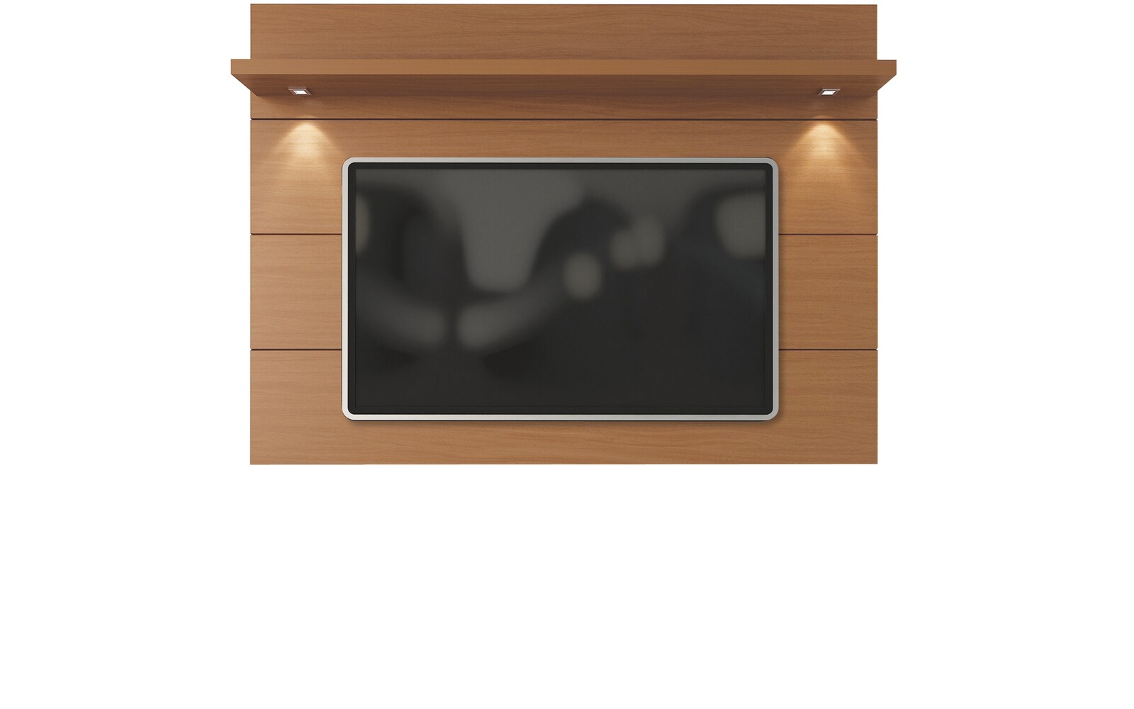 Manhattan Comfort 82254 Cabrini Modern/Contemporary Maple Cream Wall-mounted Integrated Tv Mount (Accommodates TVs up to 60-in)