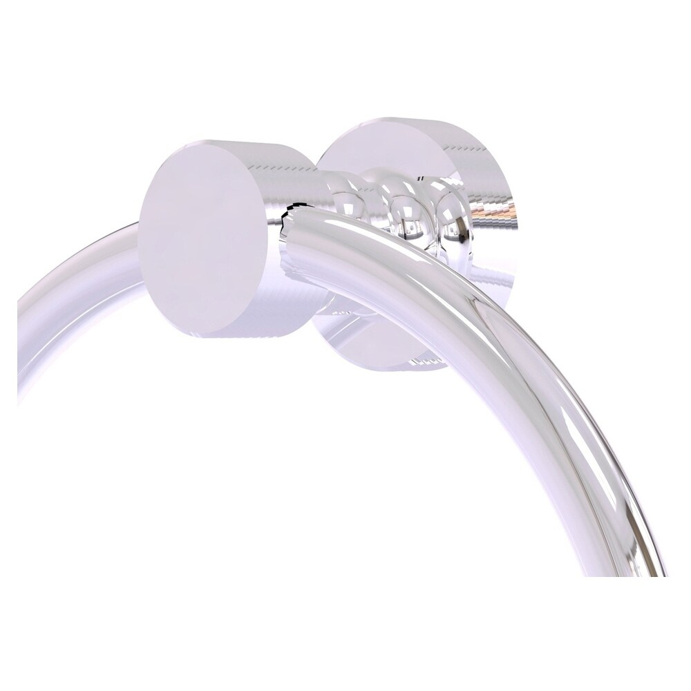 Foxtrot Collection Towel Ring in Satin Chrome