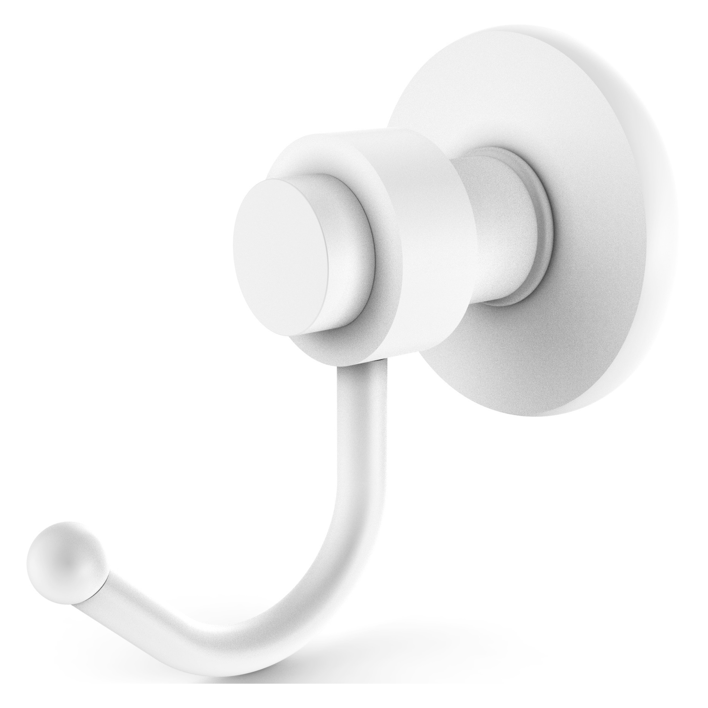 Allied Brass 920-WHM Mercury Matte White Single -Hook Wall mount Towel Hook