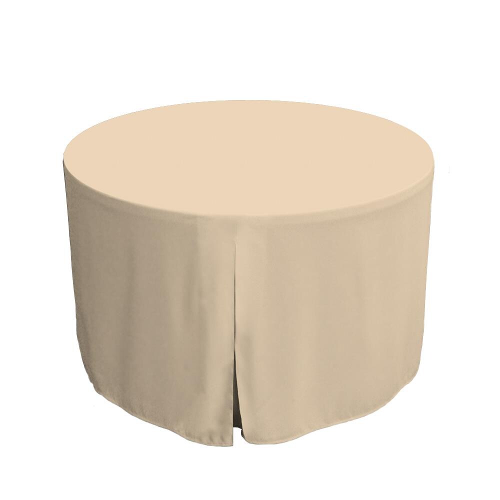 WestPoint Home 028828404145 Tablevogue Table Cover Collection Fitted Indoor/Outdoor Natural Table Cover for 48-in round