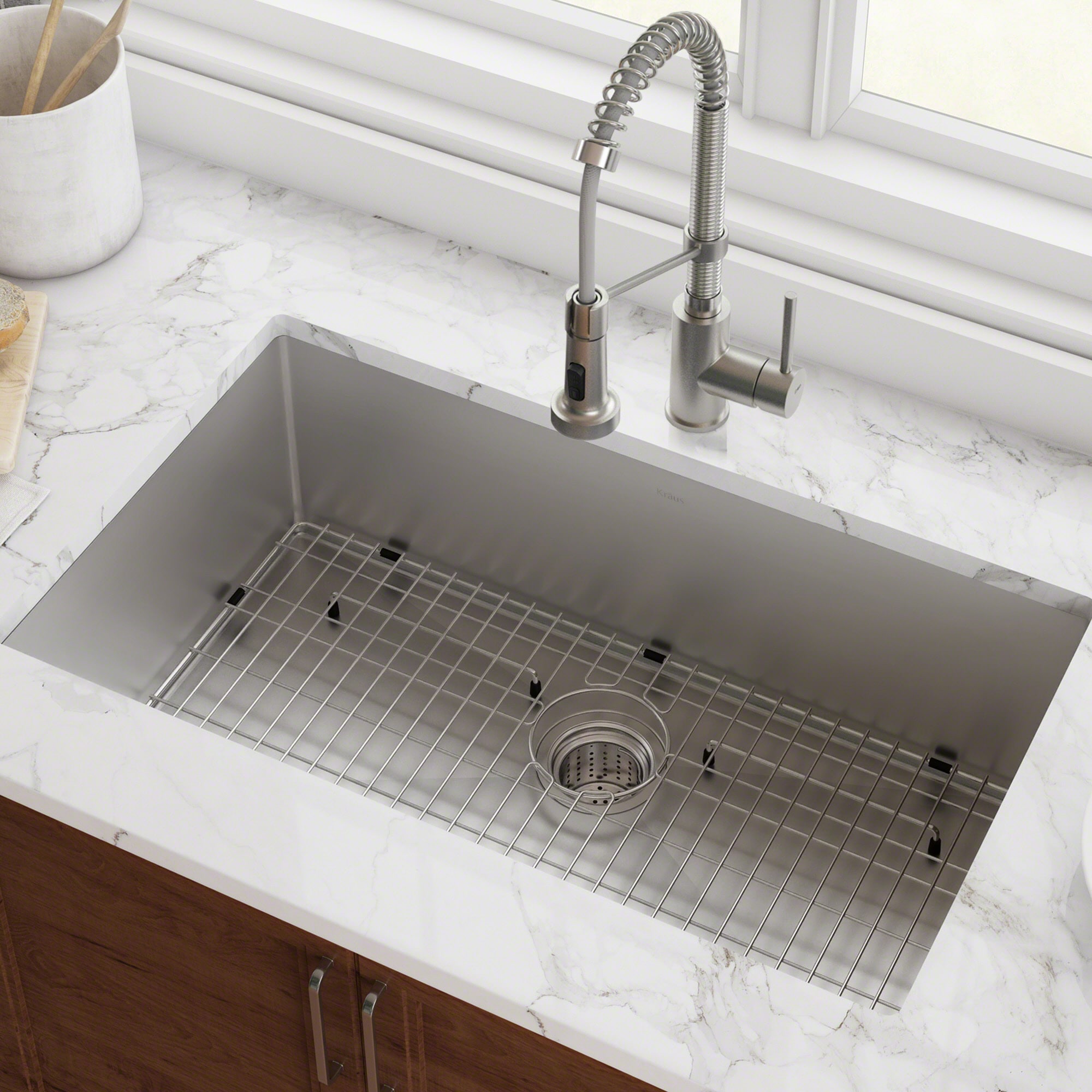 Kraus KHU100-32-100-75MB Kitchen-Sinks - View #3