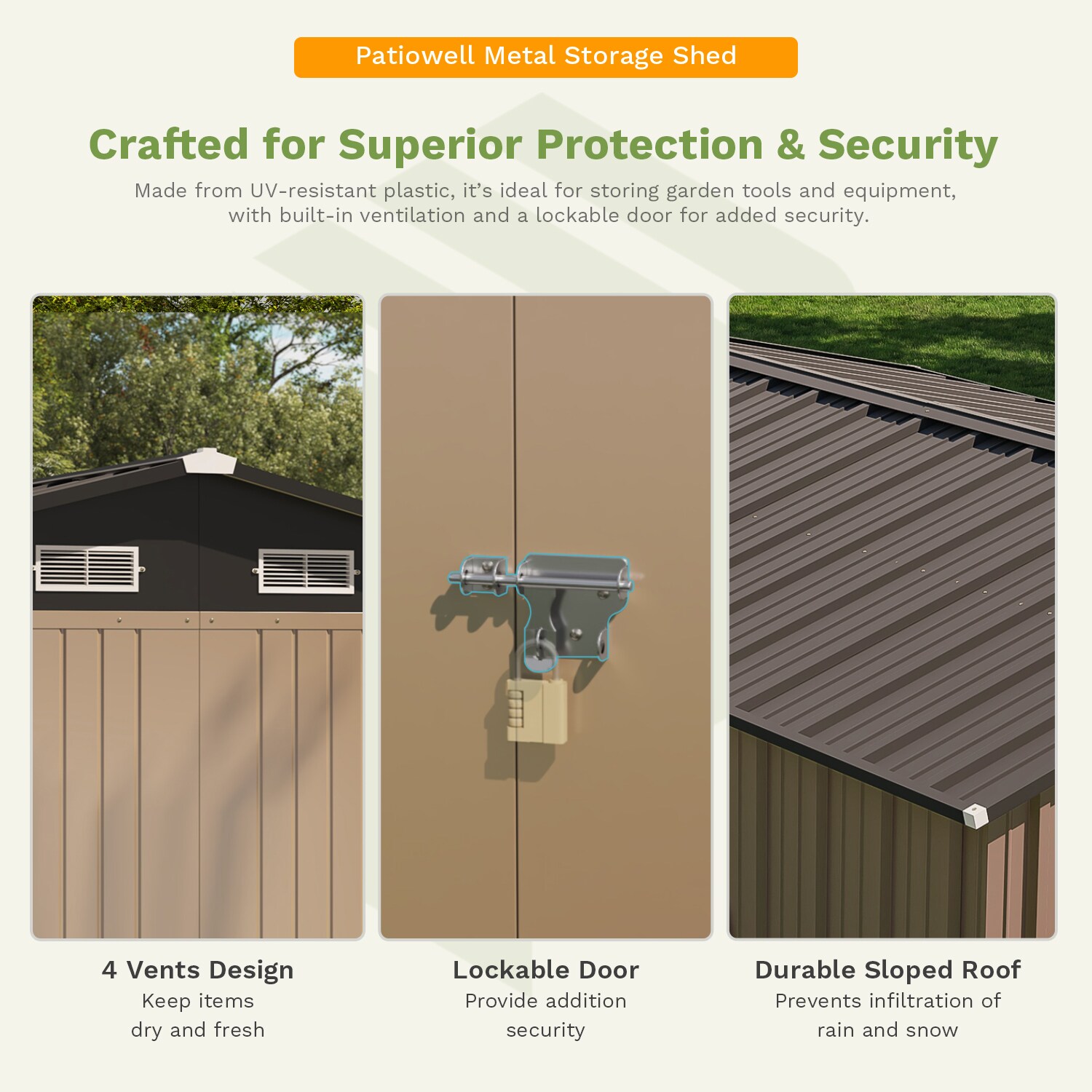 Patiowell WES-0289-8 Metal-Storage-Buildings-Sheds - View #4