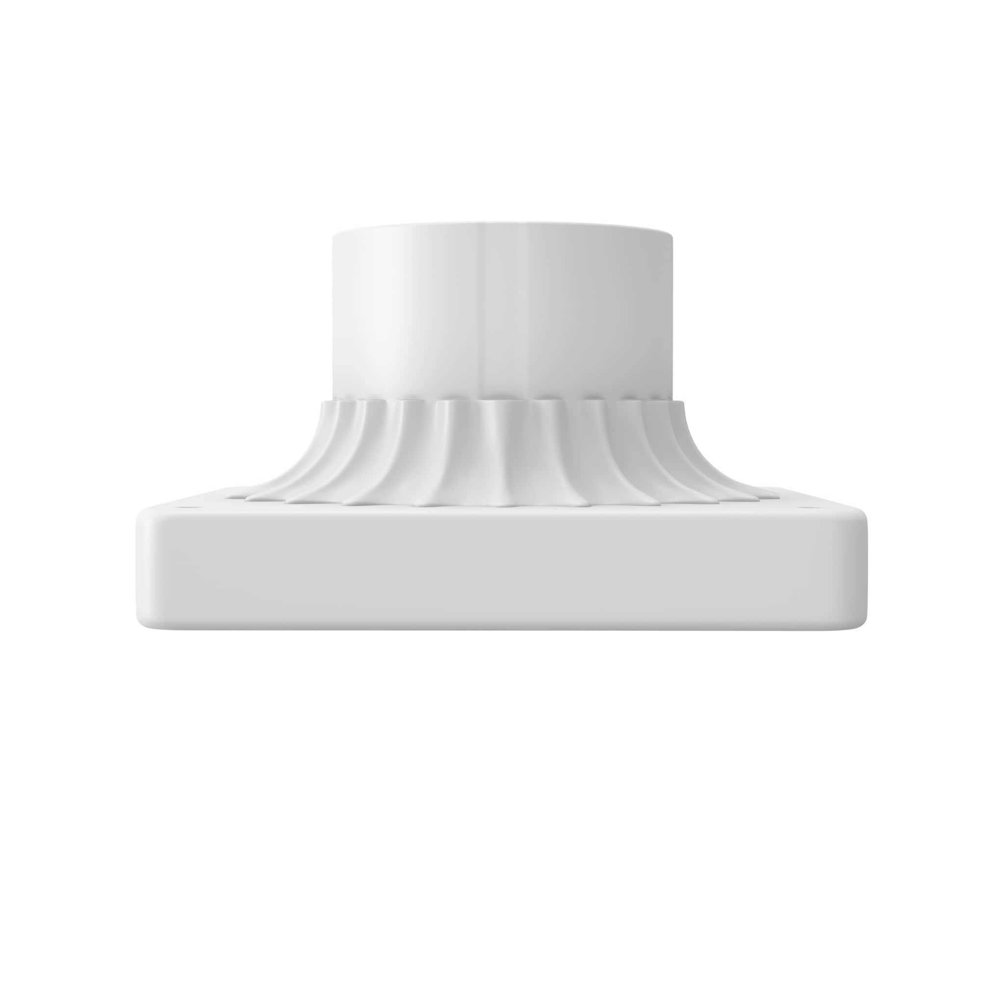 Project Source 3.5-in White Traditional Outdoor Post base