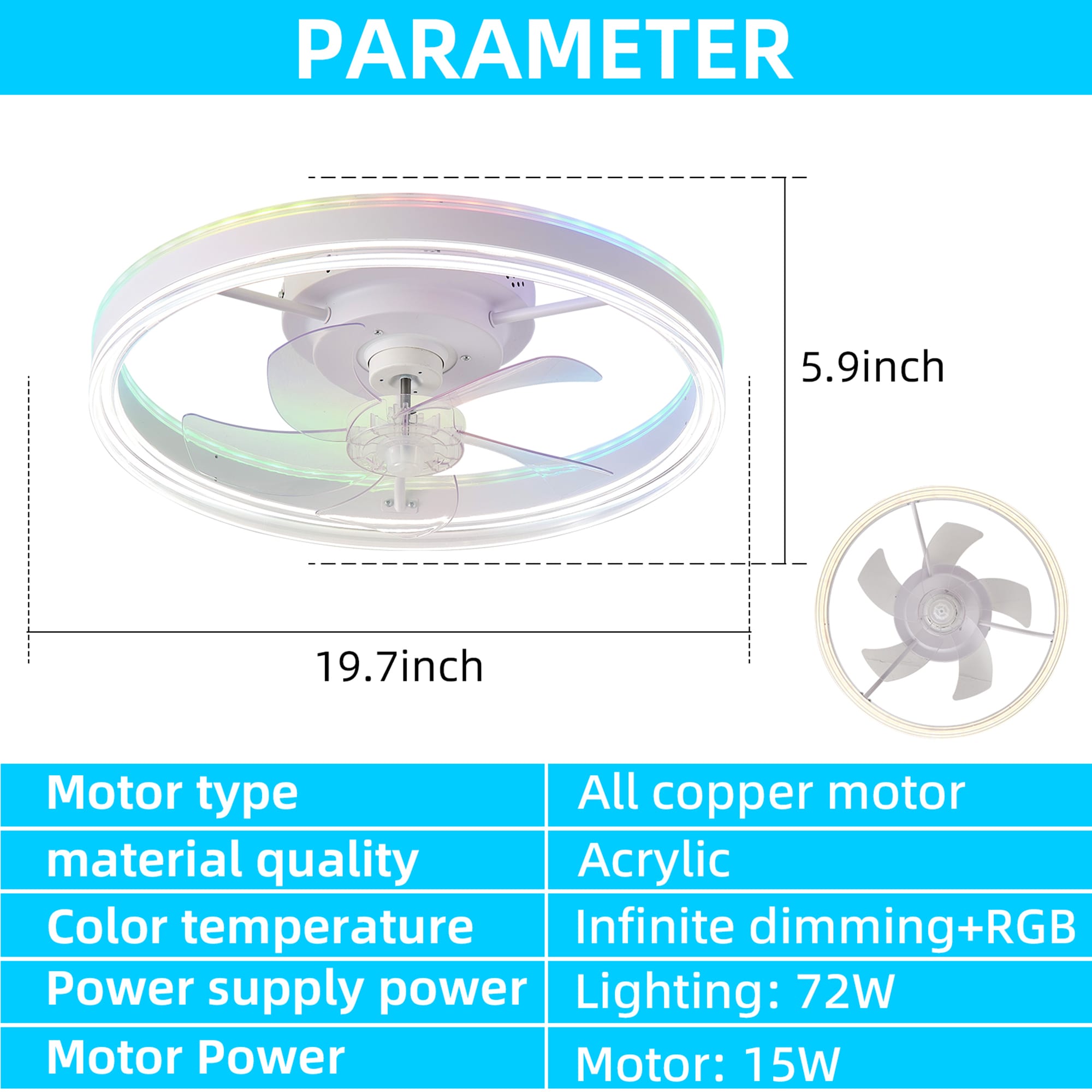 SINOFURN SYB510062BL Ceiling-Fans - View #3