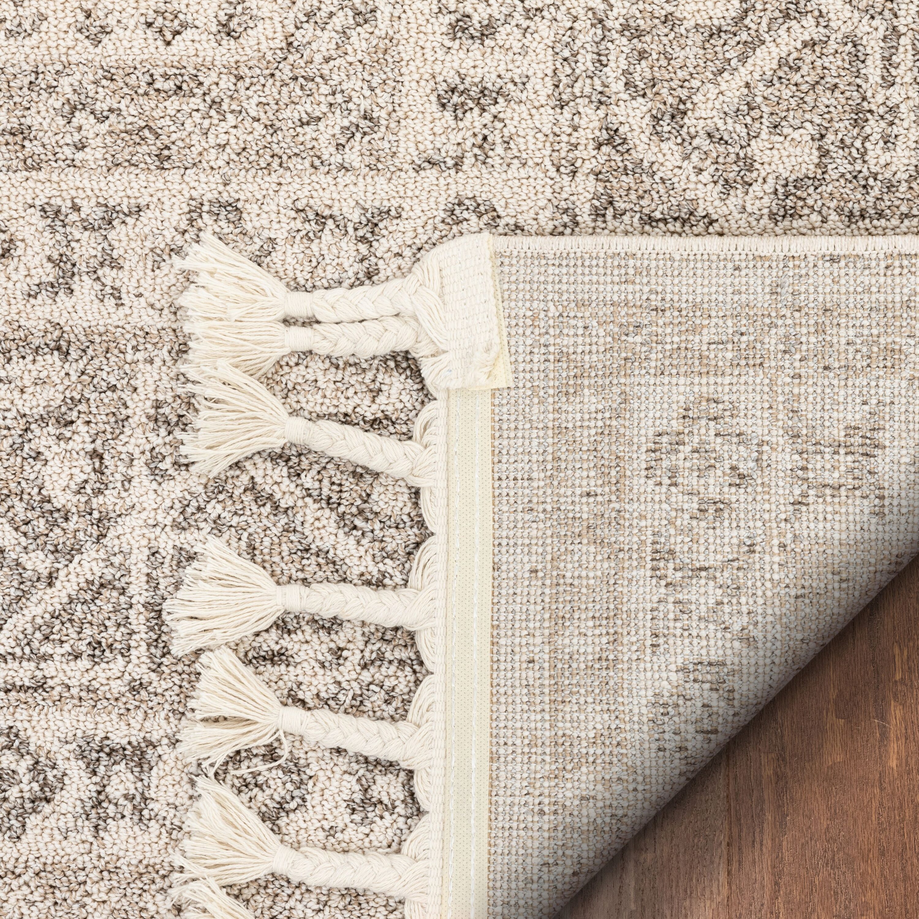 Carina Tribal Medallion Beige Synthetic Runner Rug - 2'7" x 9'3"