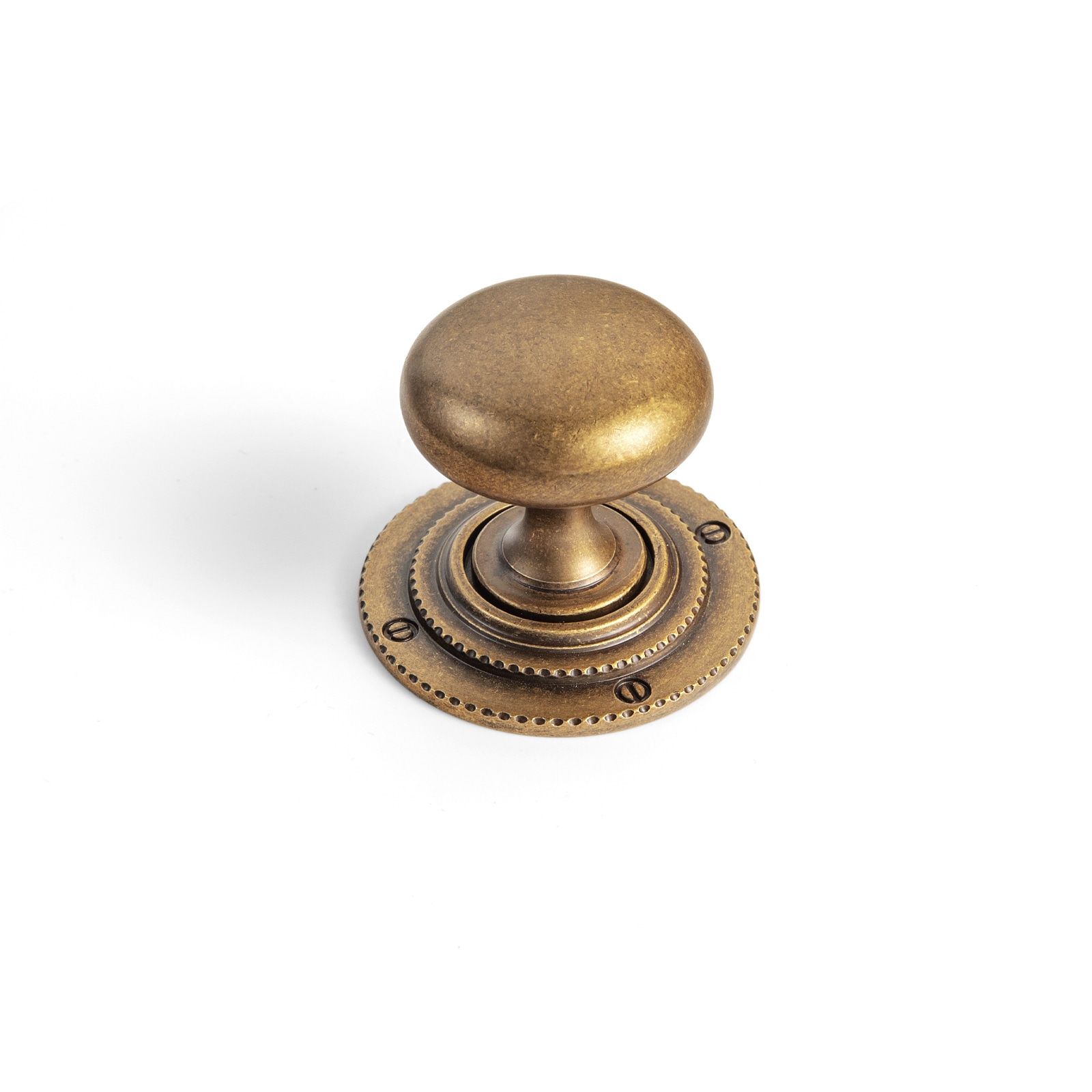 Miaokesen 8611GT-DK-A39 1-3/16-in Antique Brass Mushroom Classic Cabinet Knob 6 -Pack