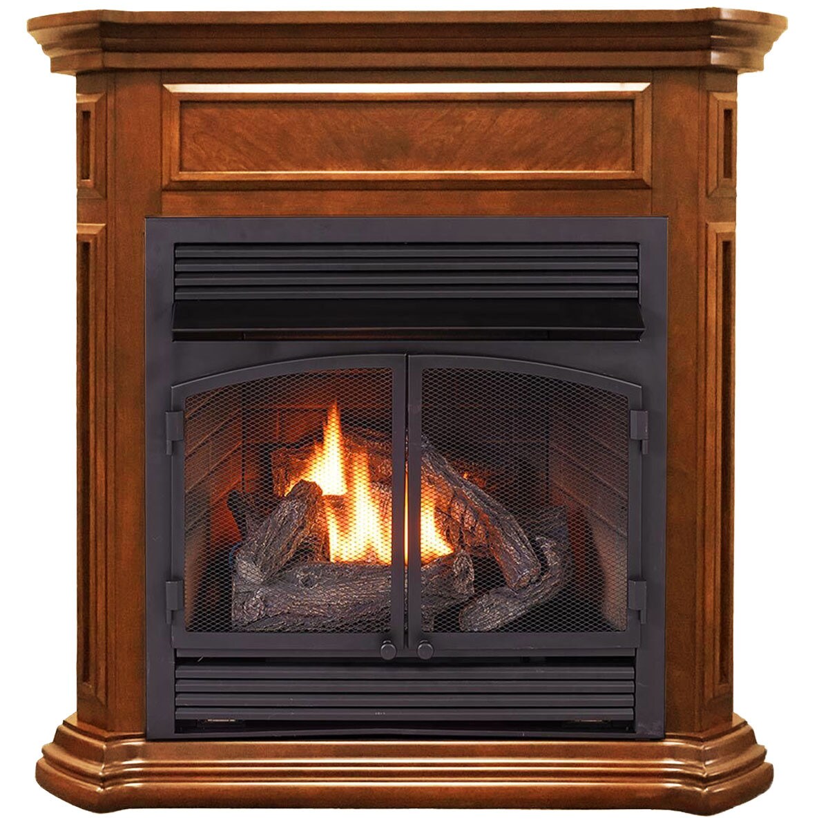 Duluth Forge DFS-400T-4AS 44-Inches Apple Spice Ventless Liquid Propane and Natural Gas Fireplace