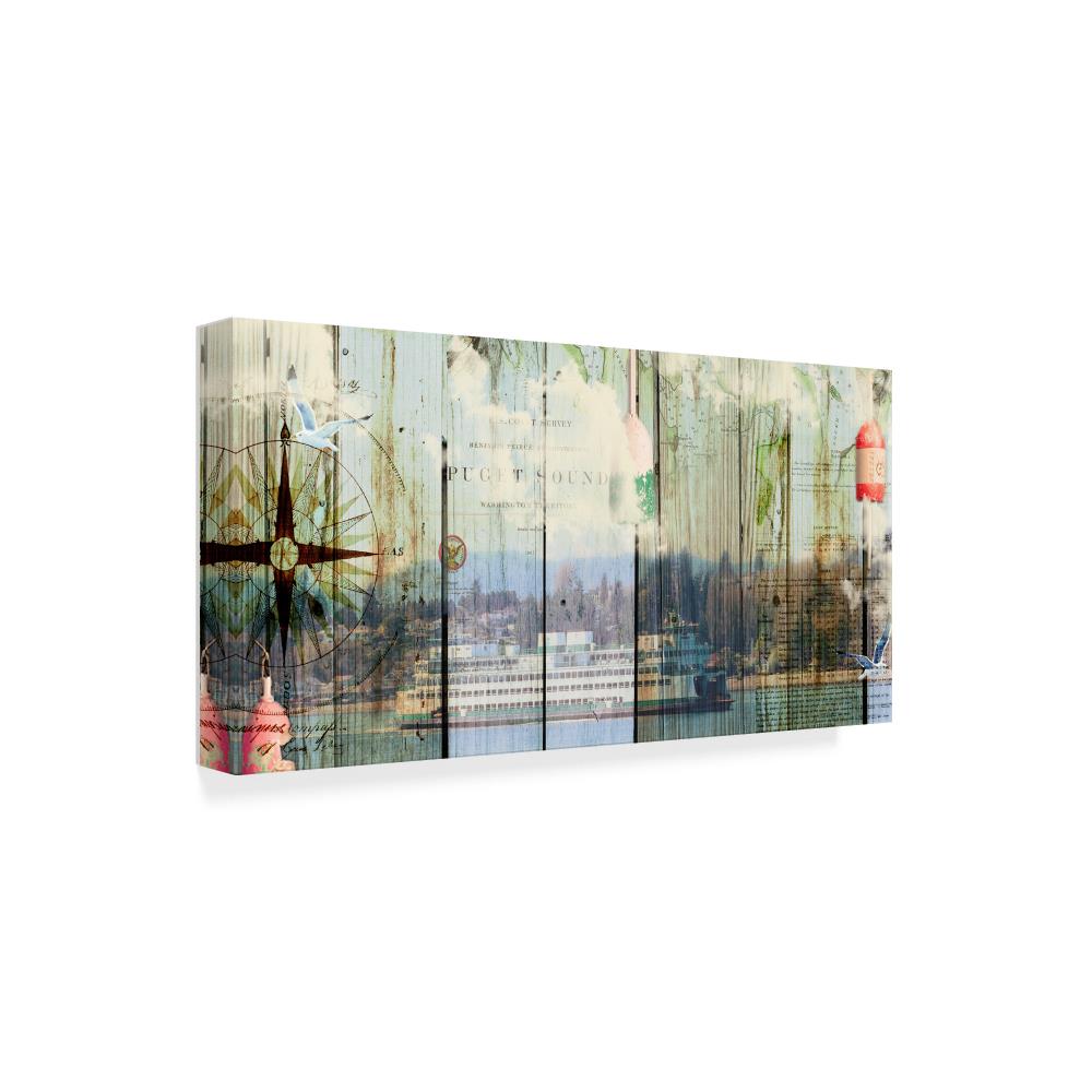 32” H x 16” W cheapest city canvas art painting