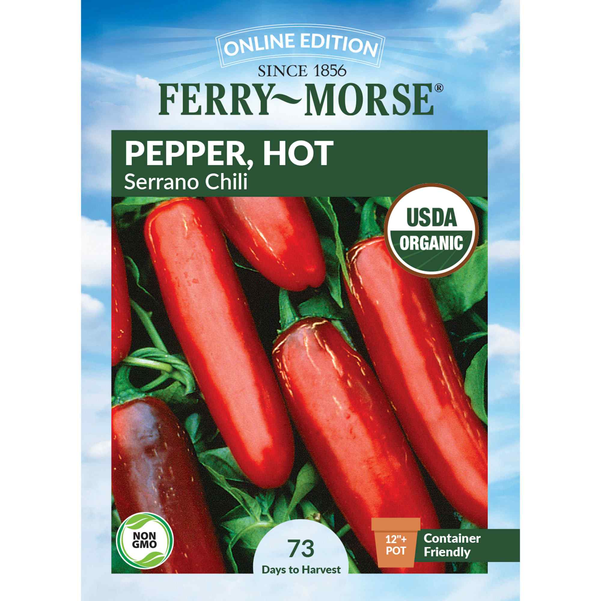 Ferry-Morse LC25.9716 Organic Pepper Seeds 400 Milligram(s)