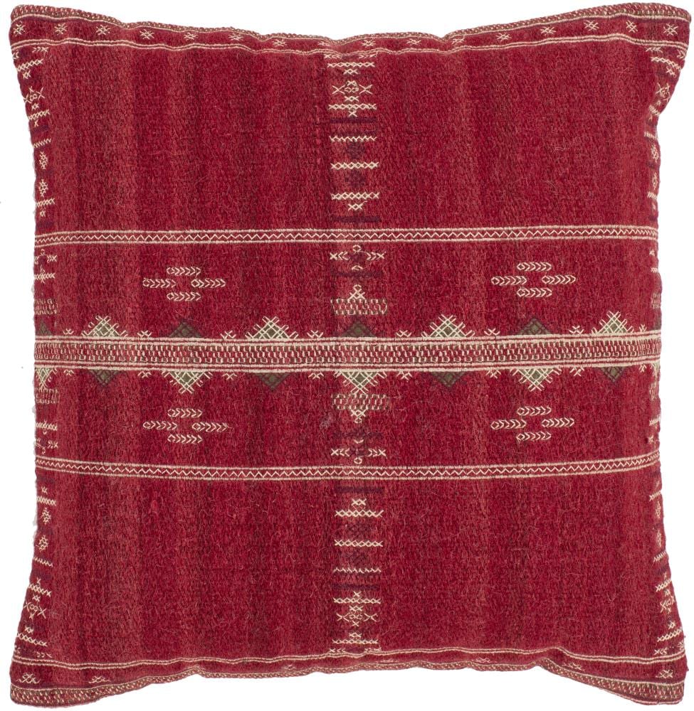 Surya STI002-2020 Stine 20-in x 20-in Red Indoor Decorative Cover