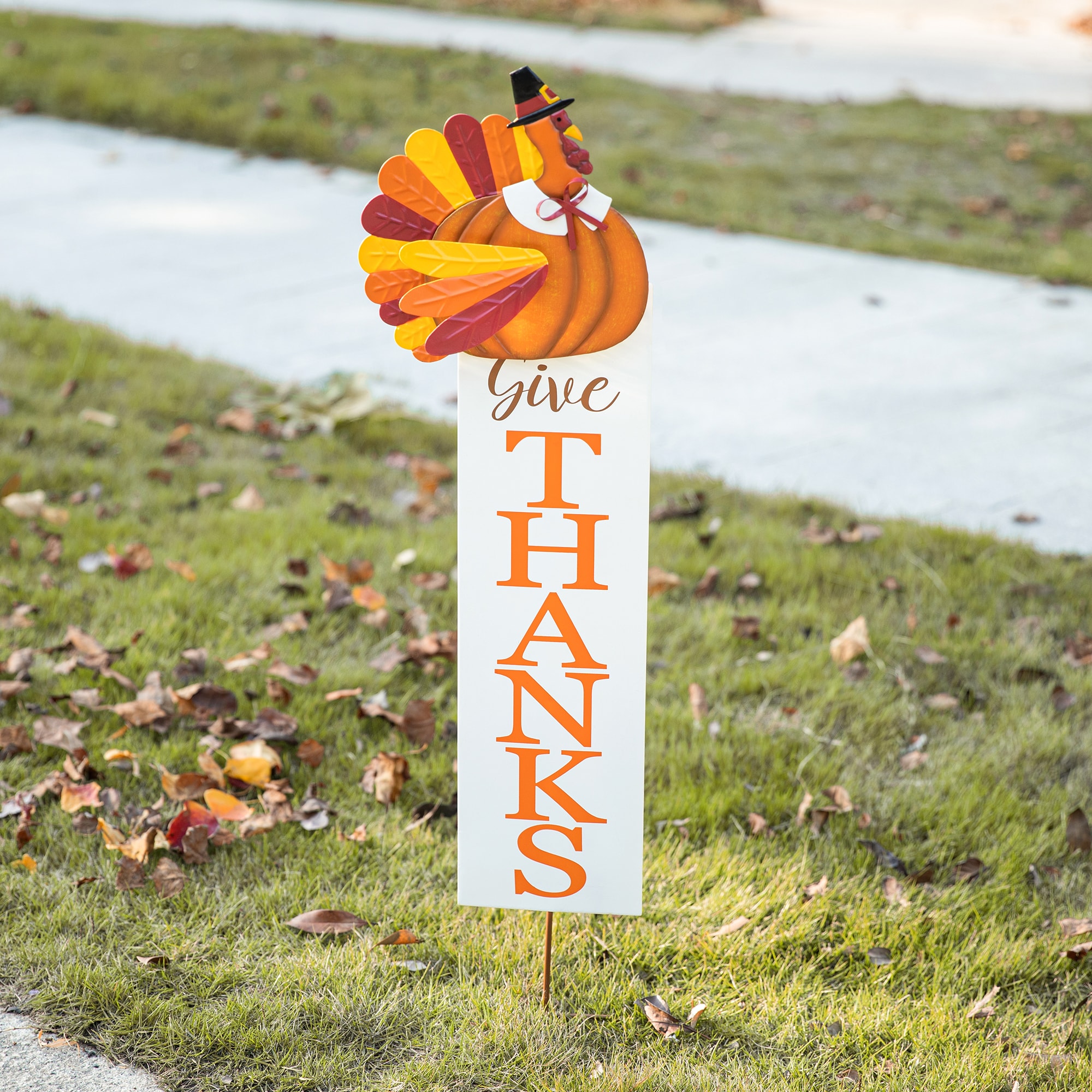 Glitzhome 2020300016 Outdoor-Thanksgiving-Decor - View #3