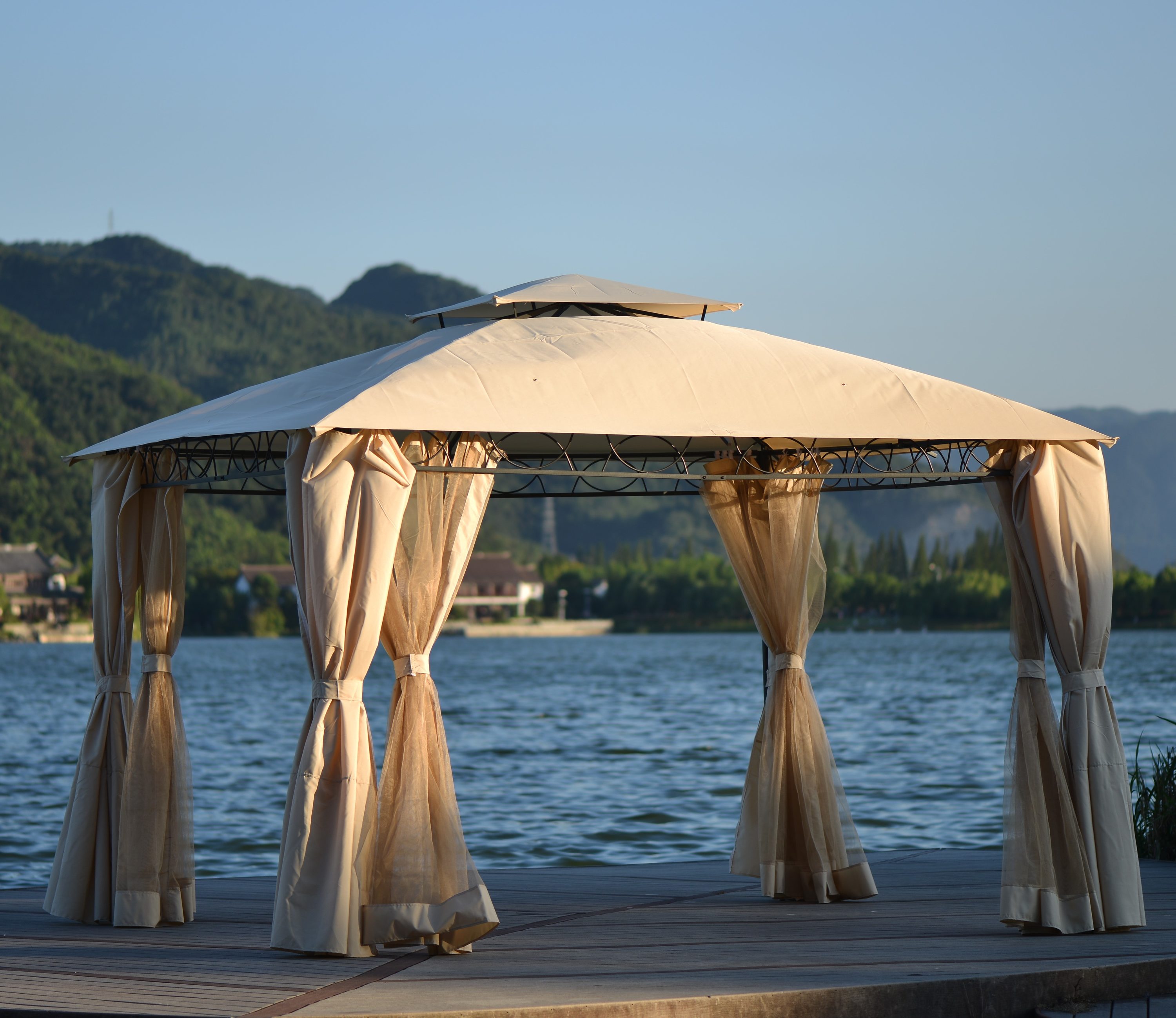 CASAINC CS-ORUS-524BE Wood-Resin-Gazebos - View #3