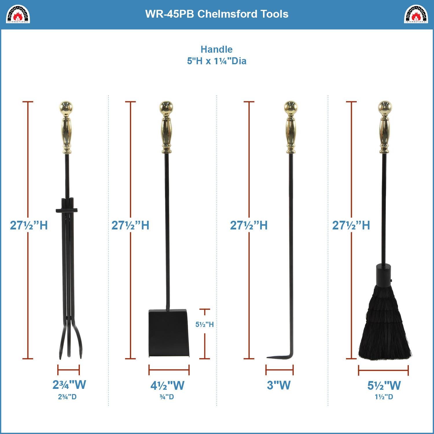 Minuteman International WR-45PB Fireplace-Tools - View #2