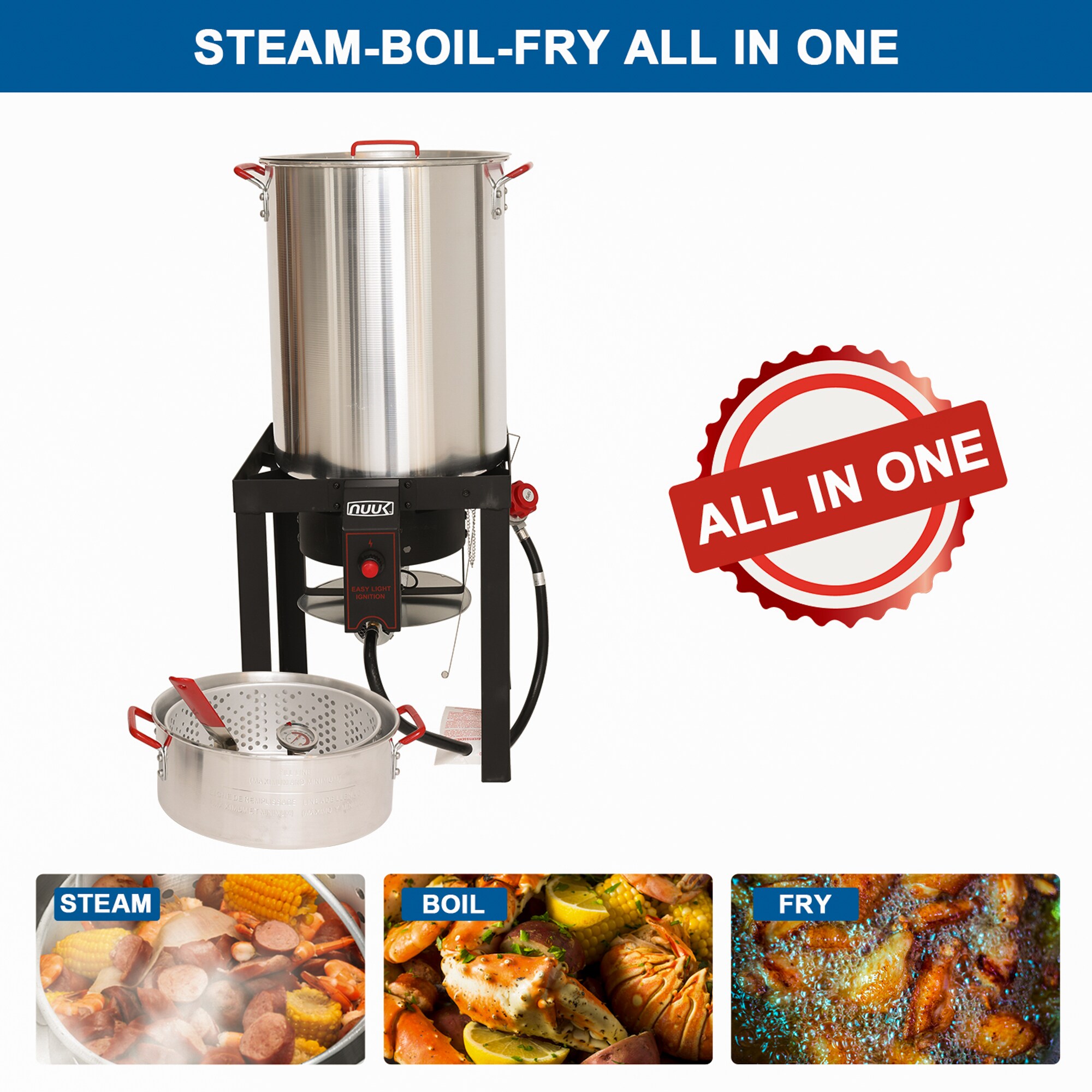 6.3QT/6L 2500W MAX Deep Fryer, Stainless Steel Thickened Cylinder Single  Electric Fryer with Basket, Chicken Chips Fryer for French Fries Home  Kitchen