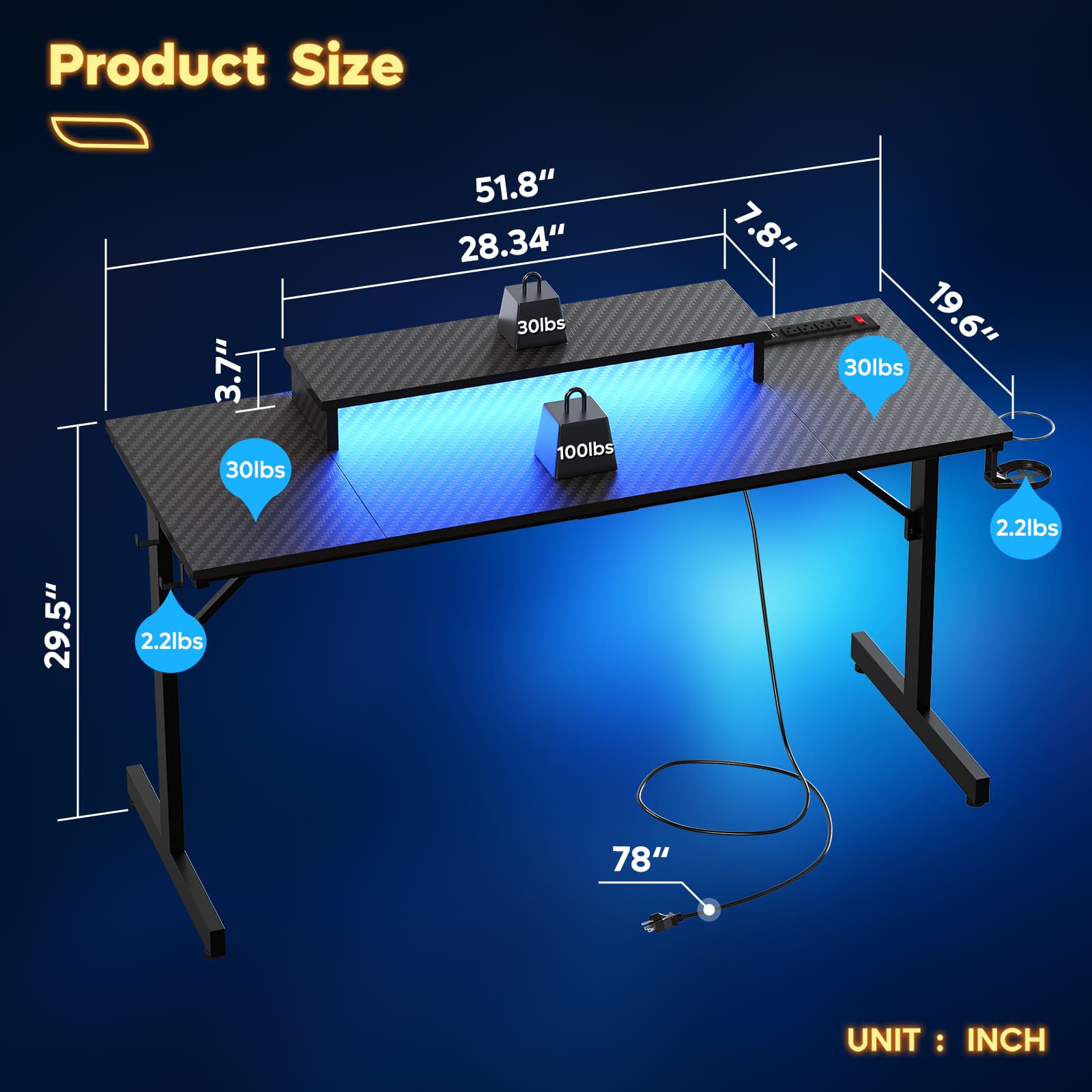 Bestier LOW-H103913SUS-BDCF desks - View #3
