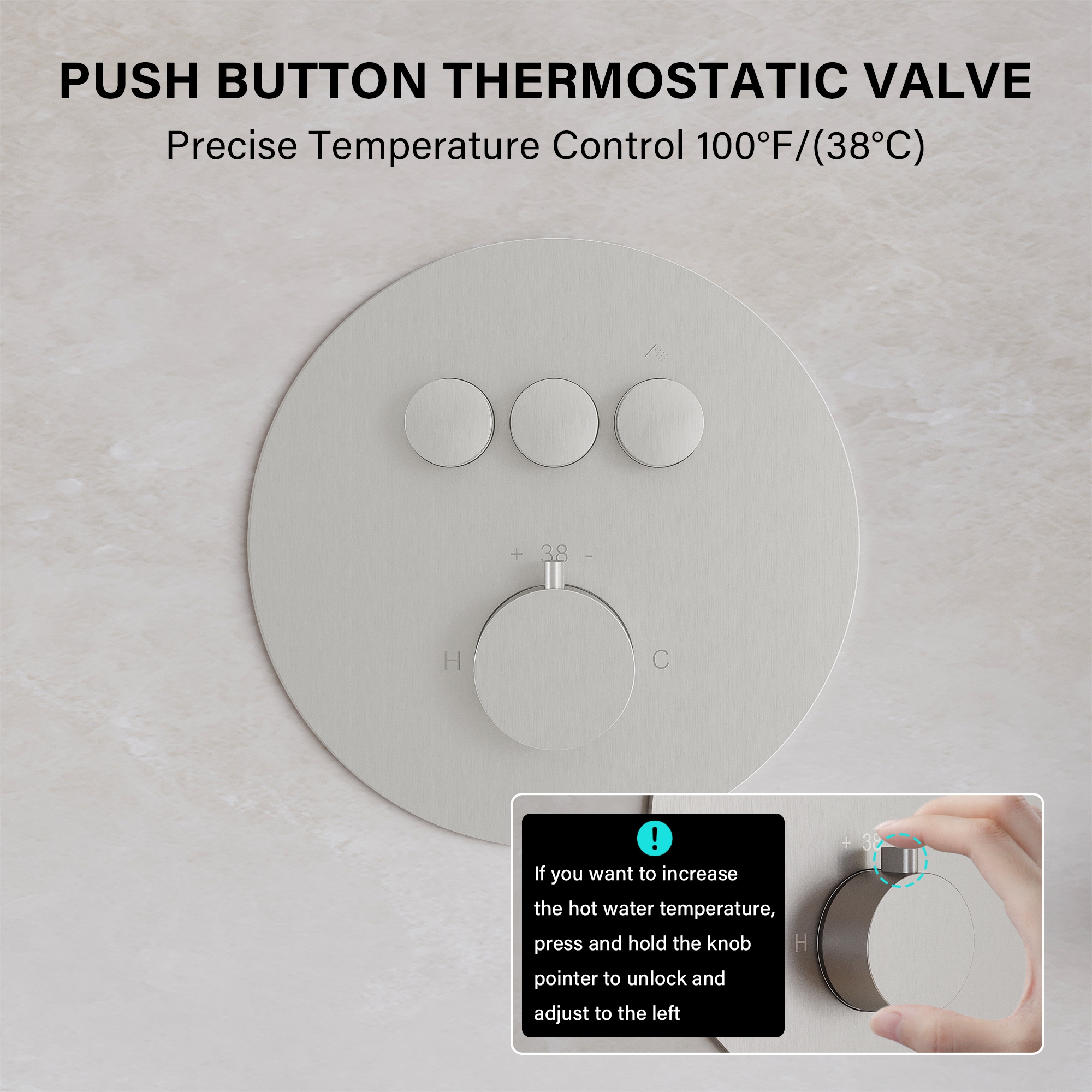 WELLFOR CR-P-10-3W02CP Showerhead-Bar-Panels - View #9