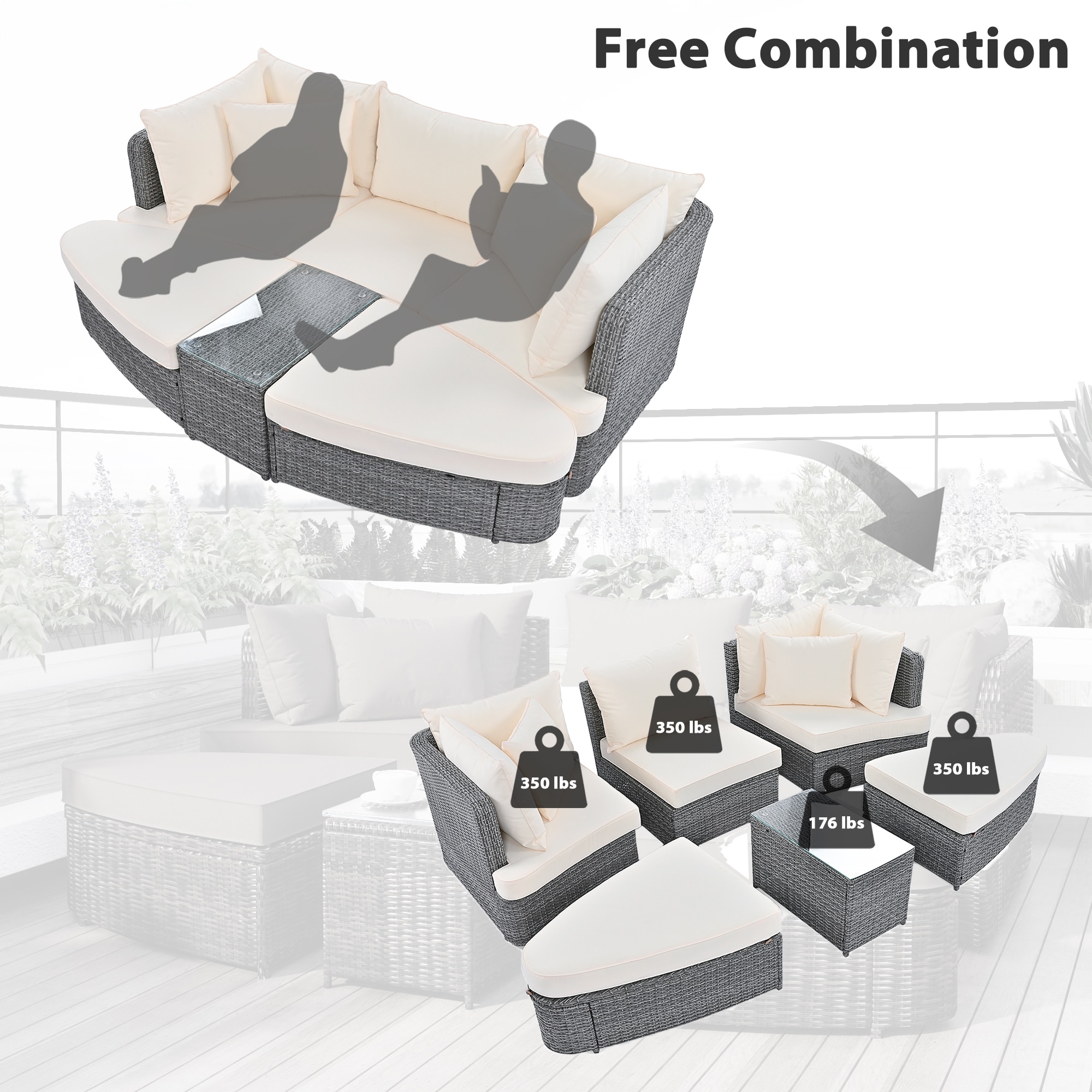 CASAINC CS-ORIP-006 Patio-Sofas-Daybeds - View #5