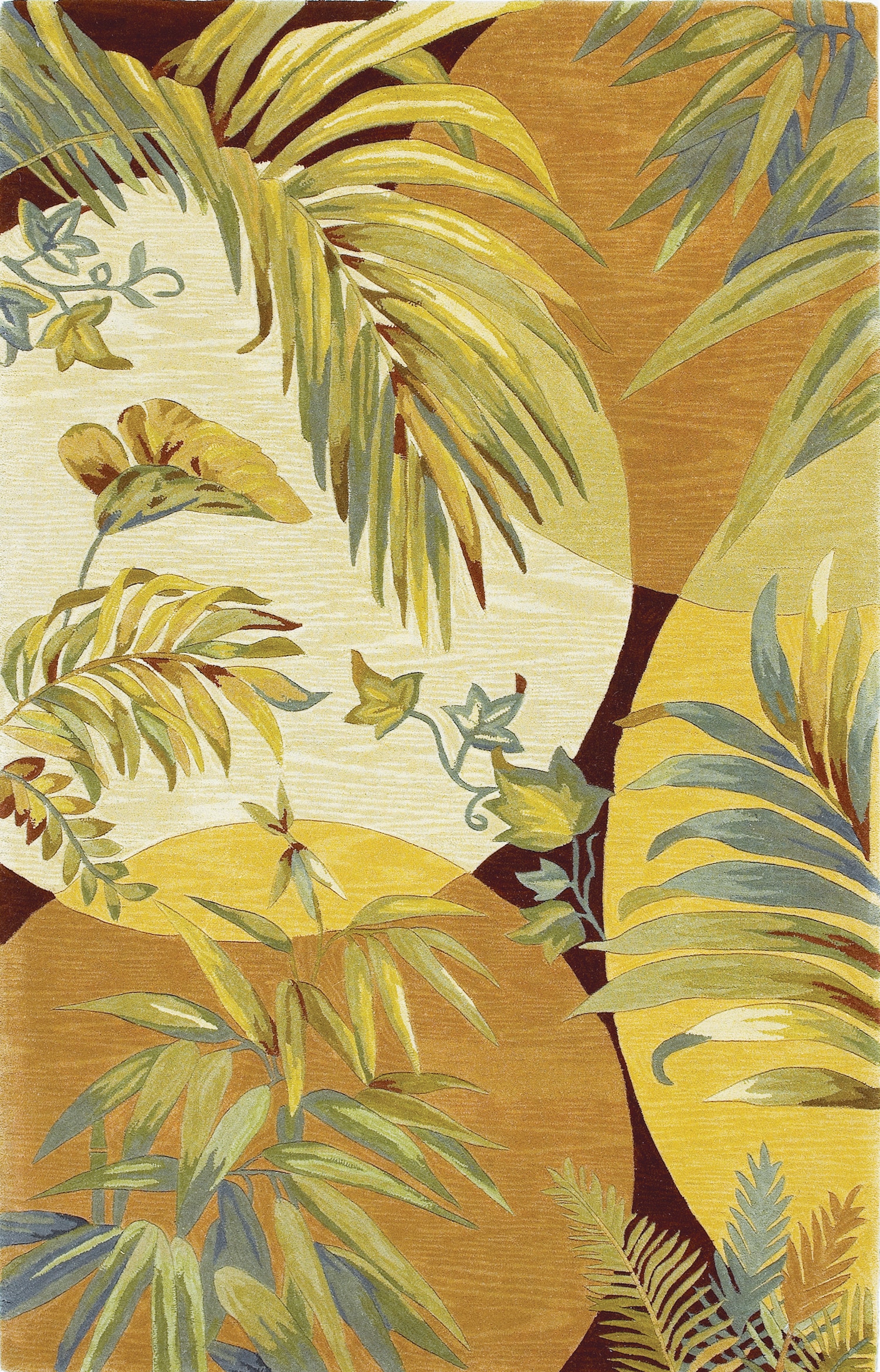 Everyday Woven EVE311386X116 Champlain 9 x 12 (ft) Tufted Wool Coral Rectangular Indoor Floral/Botanical Mid-Century Modern Area rug