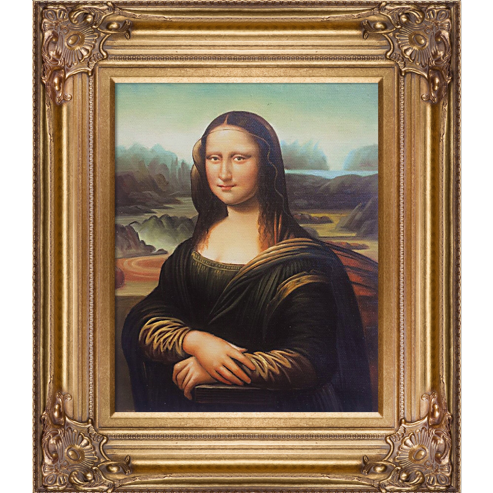 La Pastiche Mona Lisa Leonardo Da Vinci Framed 18-in H x 20-in W People ...