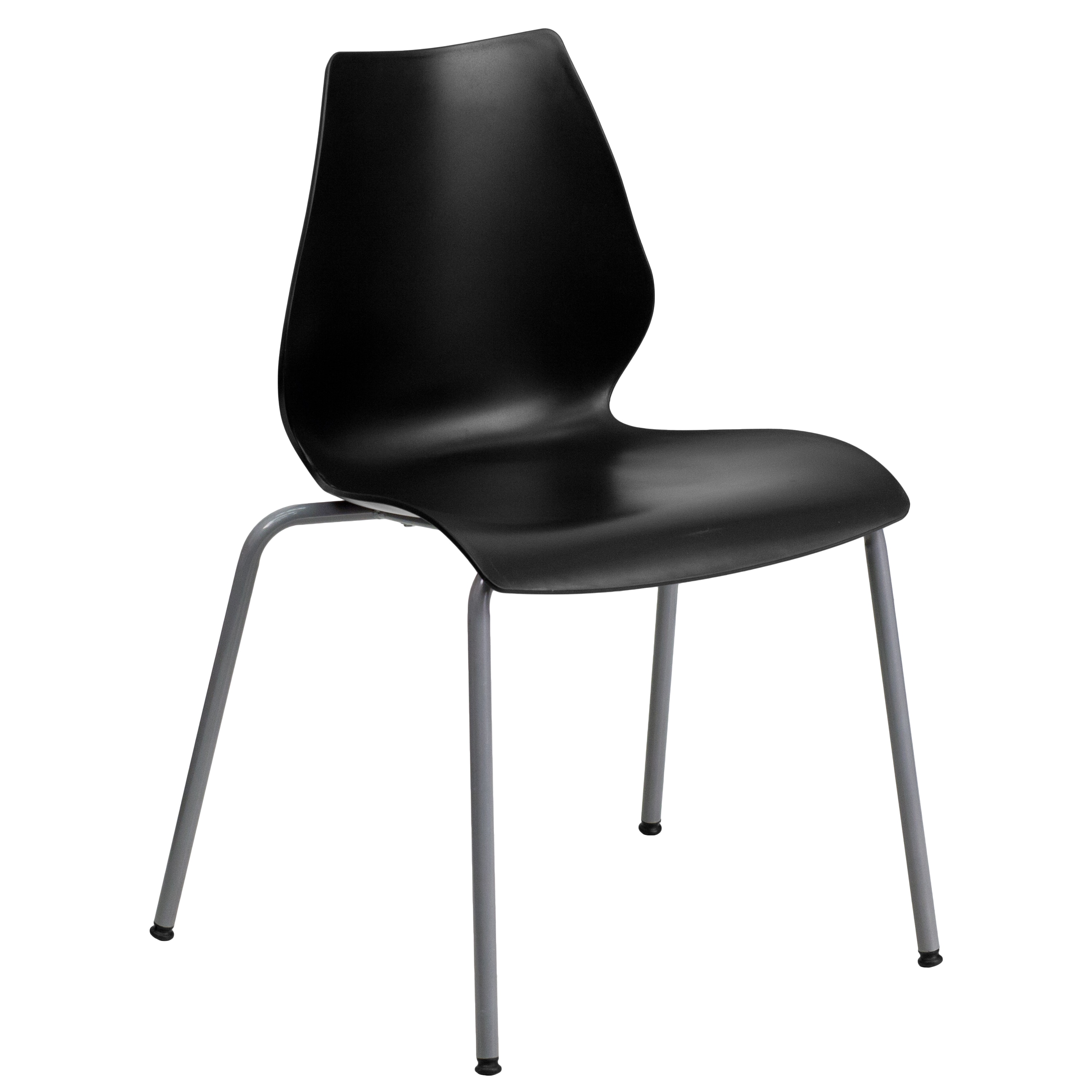 Flash Furniture 847254064996 Modern Black Plastic Accent Chair