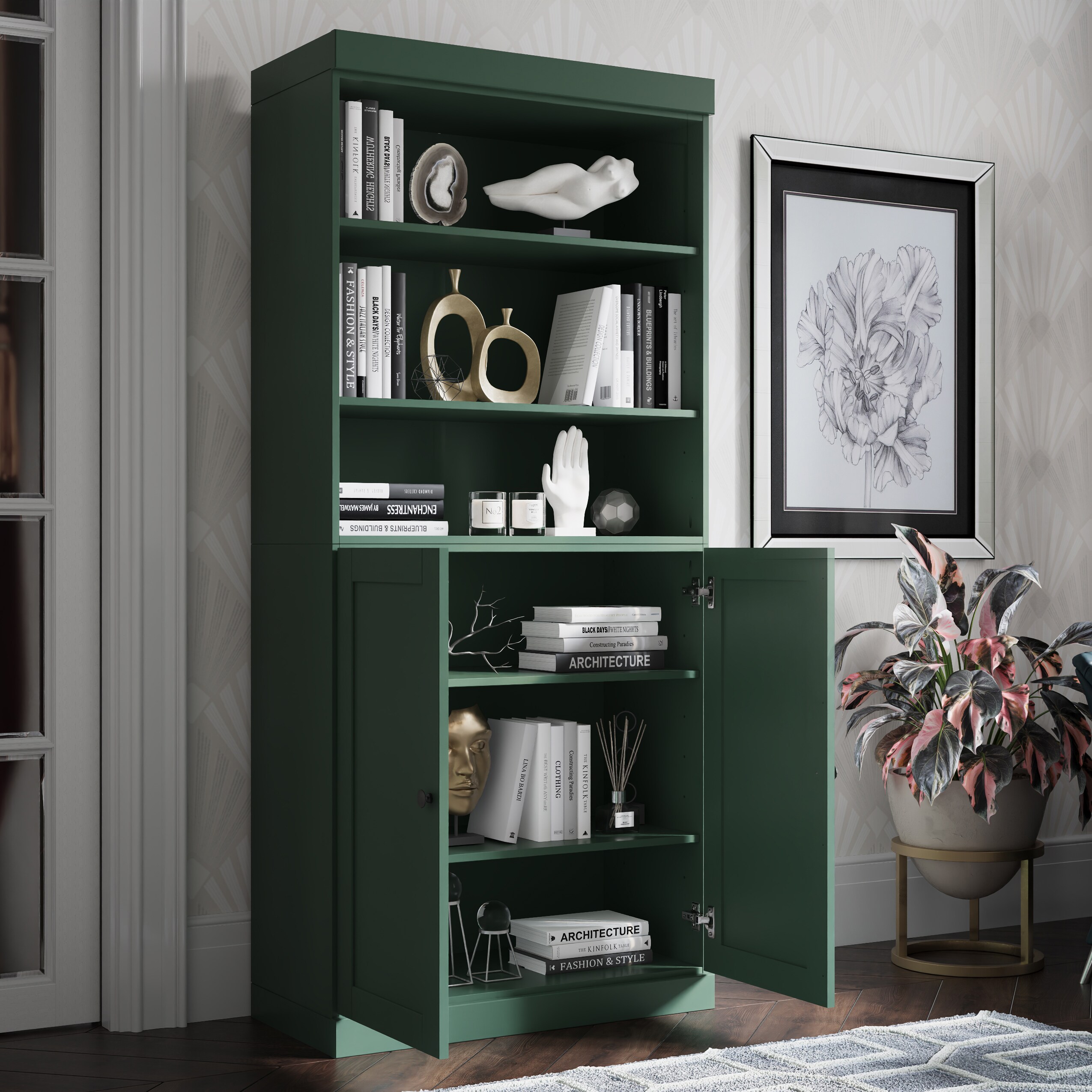 Palace Imports 314-12 bookcases - View #2